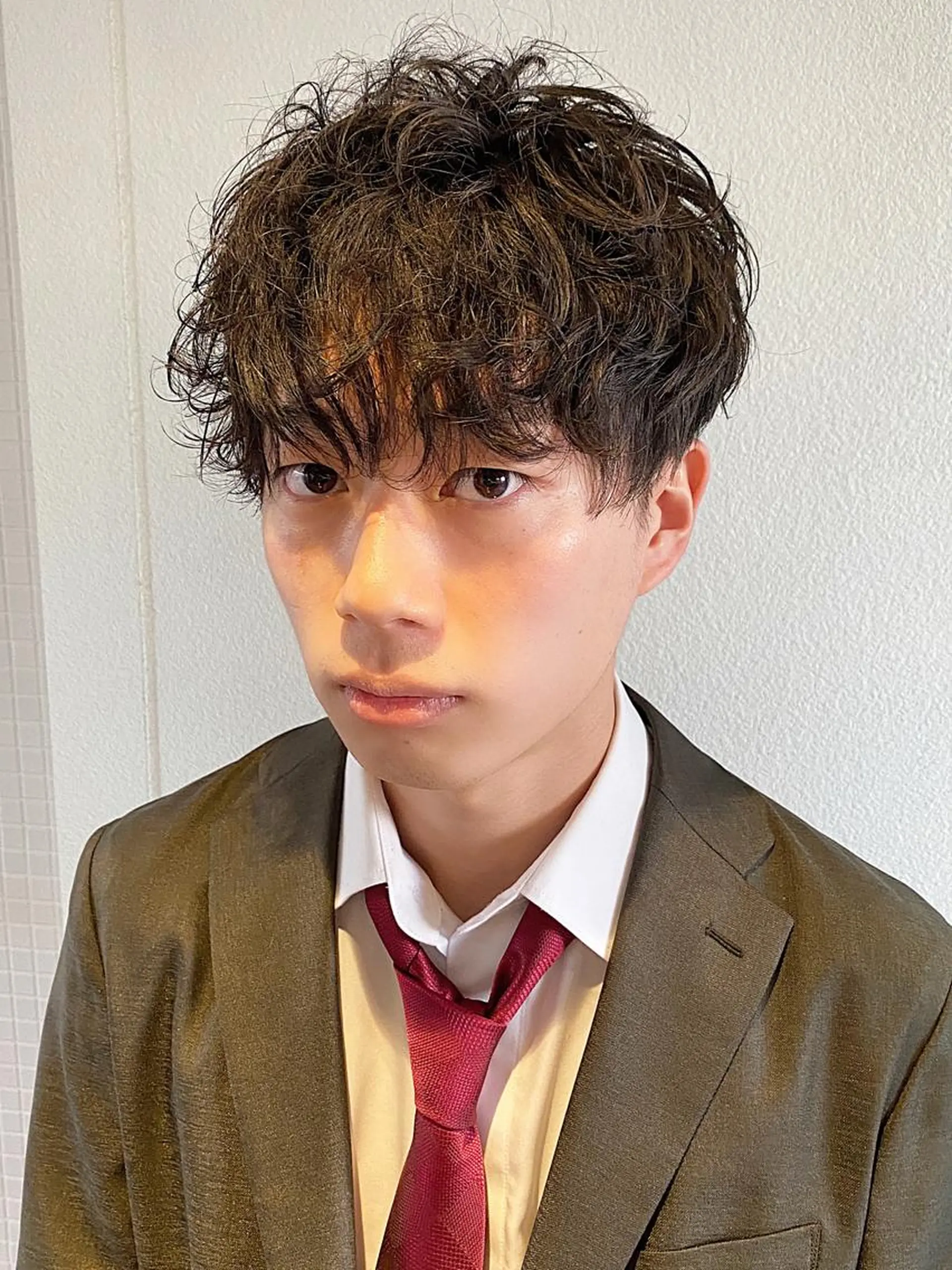 ショート パーマ ヘアアレンジ メンズ 坂尻 嘉珠也のヘアスタイル