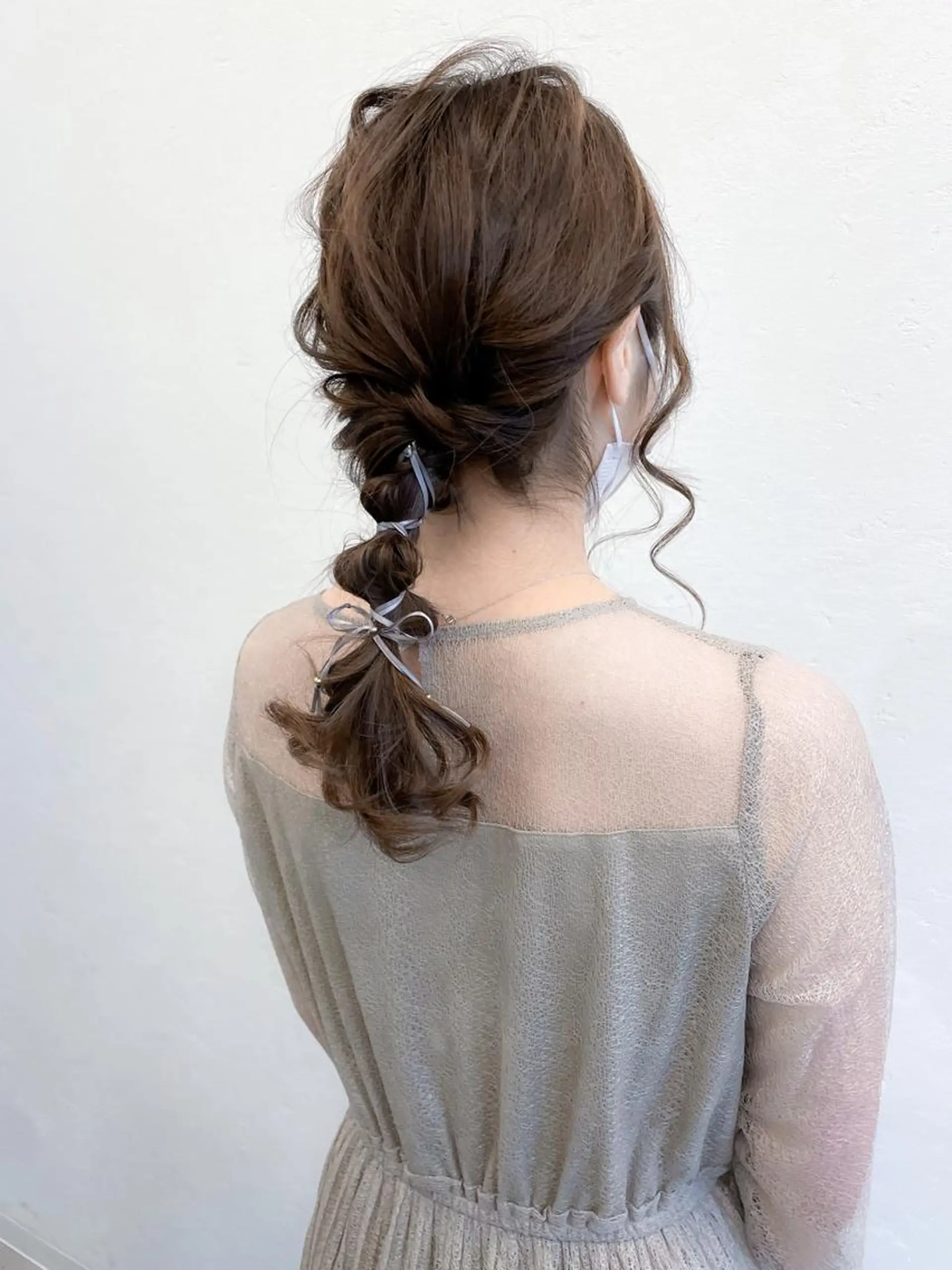 セミロング ヘアアレンジ Luxbe hakataのヘアスタイル