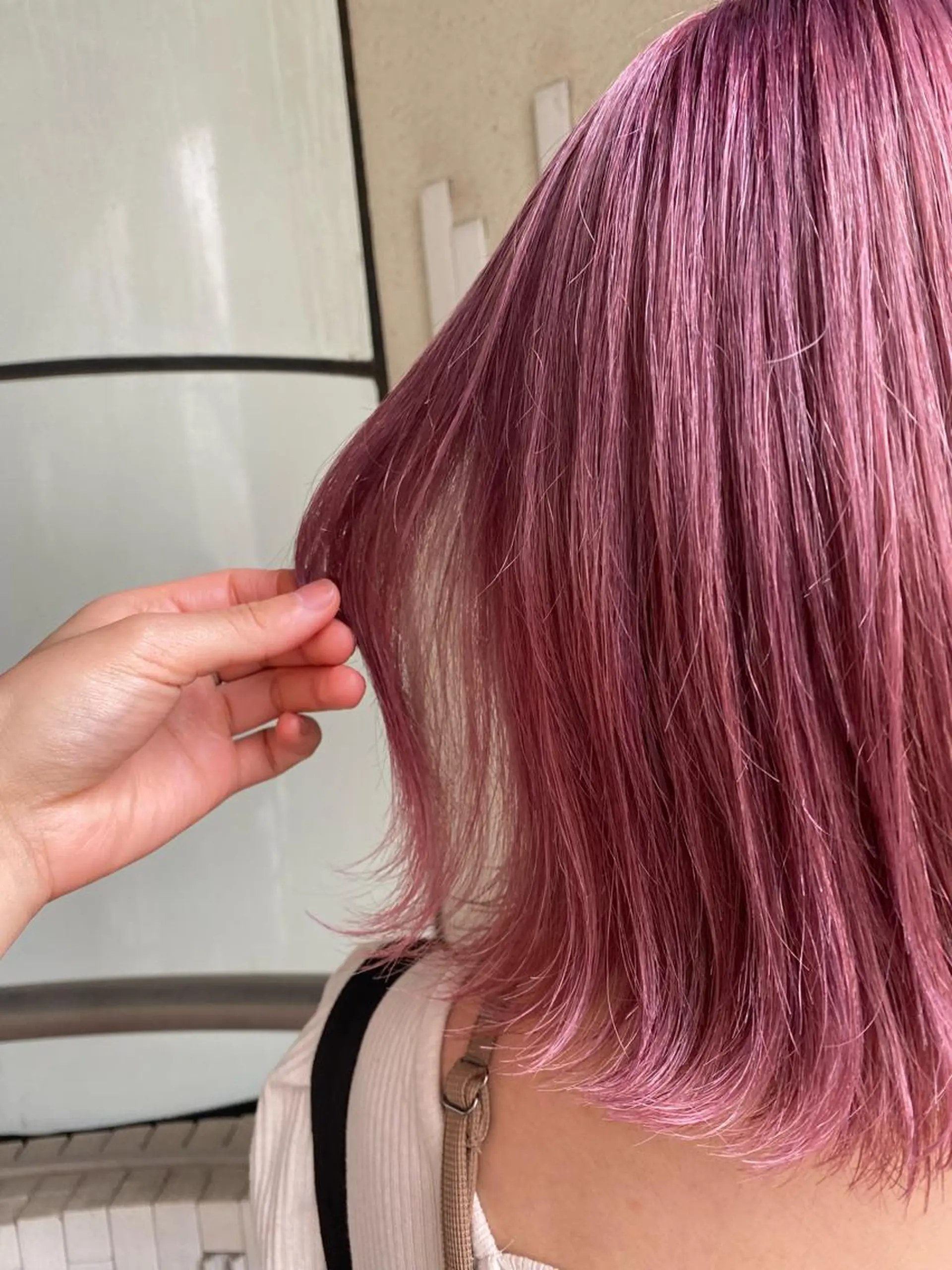 ミディアム カラー ブリーチ 透明感カラー カット ヘアカラー トリートメント ikeda shioriのヘアスタイル