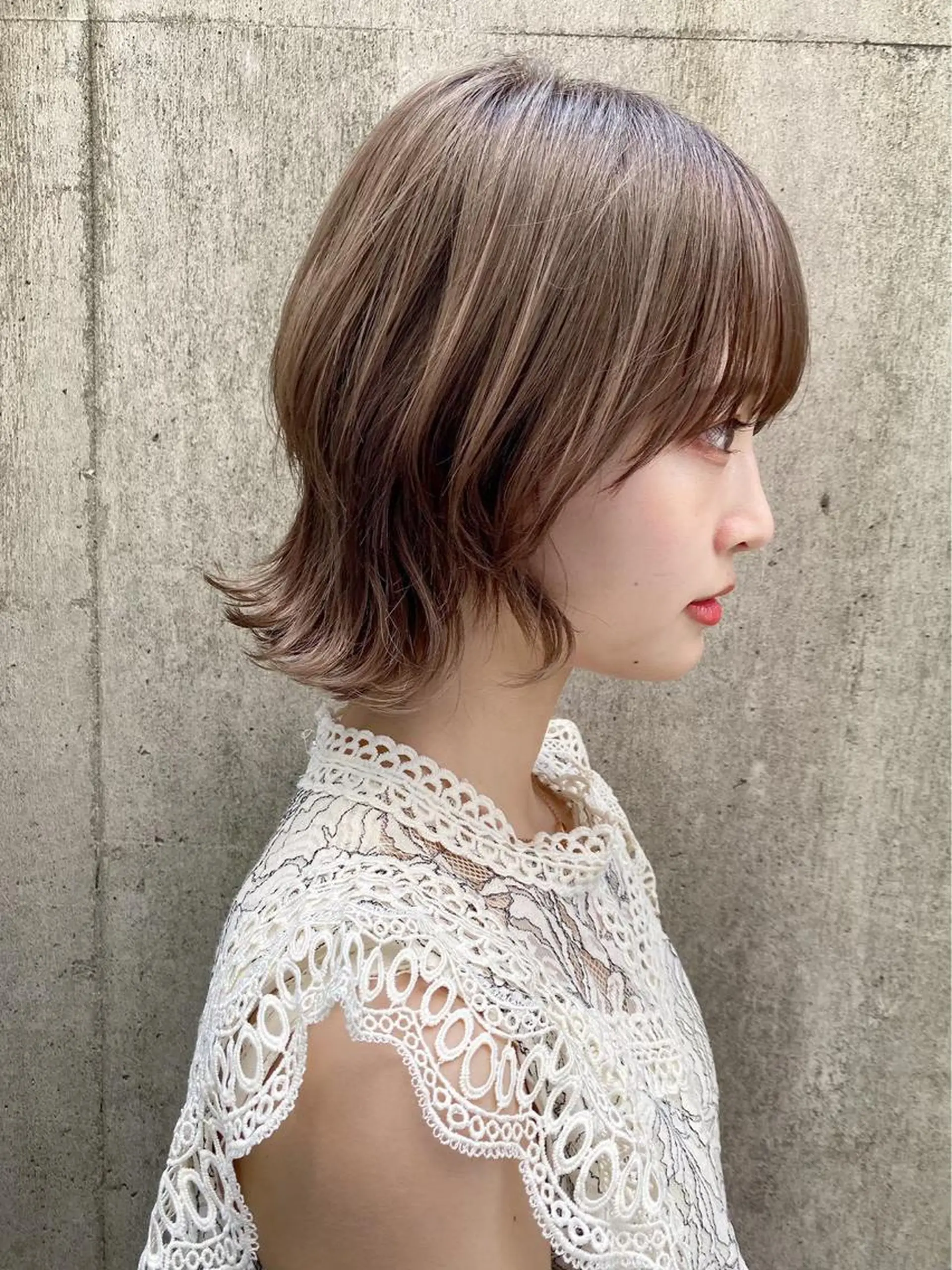 ミディアム カラー ヘアアレンジ 透明感カラー 💎yuto💎 ハイトーン/韓国ヘアのヘアスタイル