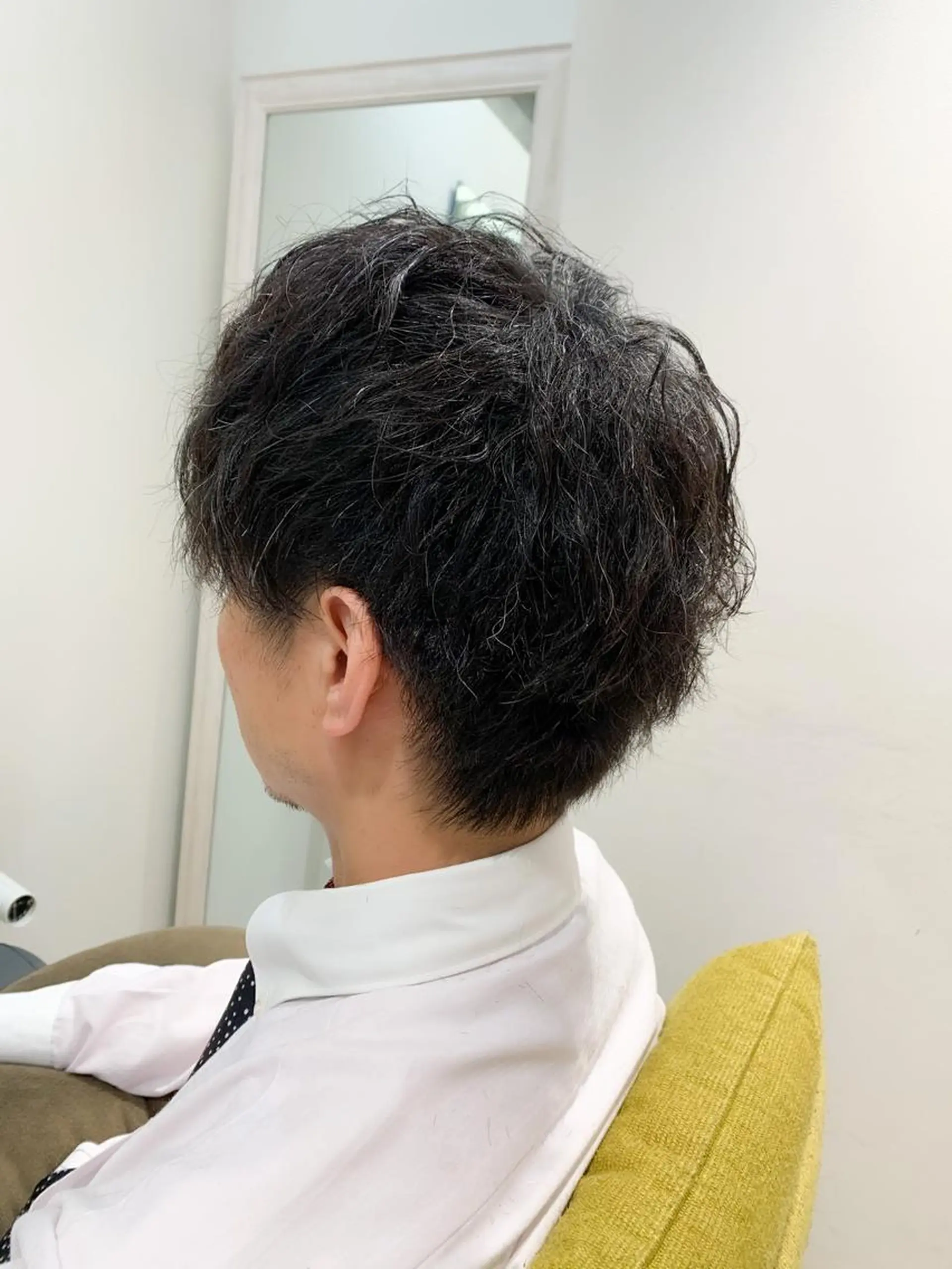 ショート パーマ メンズ メンズパーマ スパイラルパーマ カット パーマ えんどう みほのヘアスタイル
