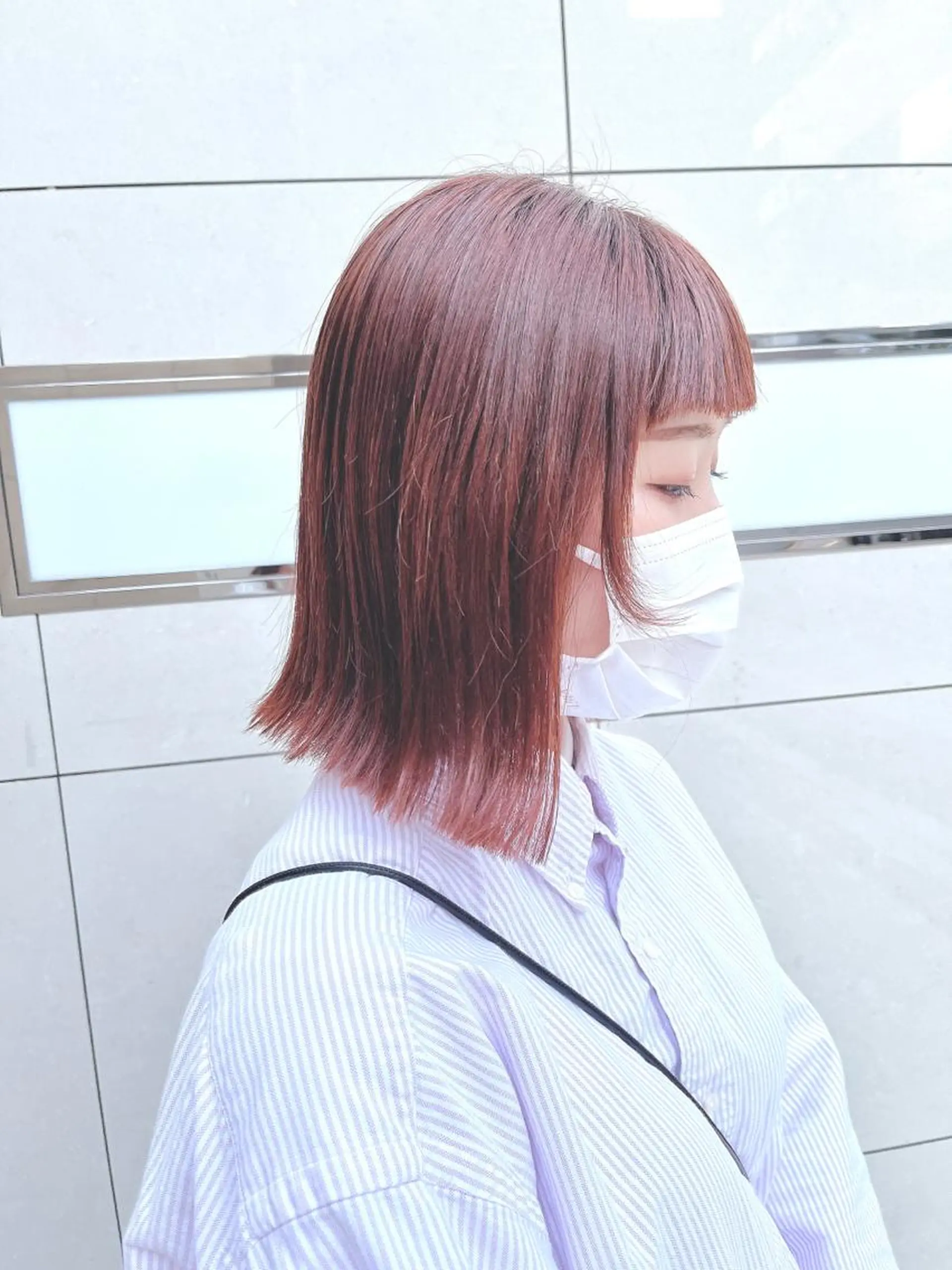 ミディアム レイヤーカット オン眉 くさかみさき🌼暖色 /韓国風/オタク🌼のヘアスタイル