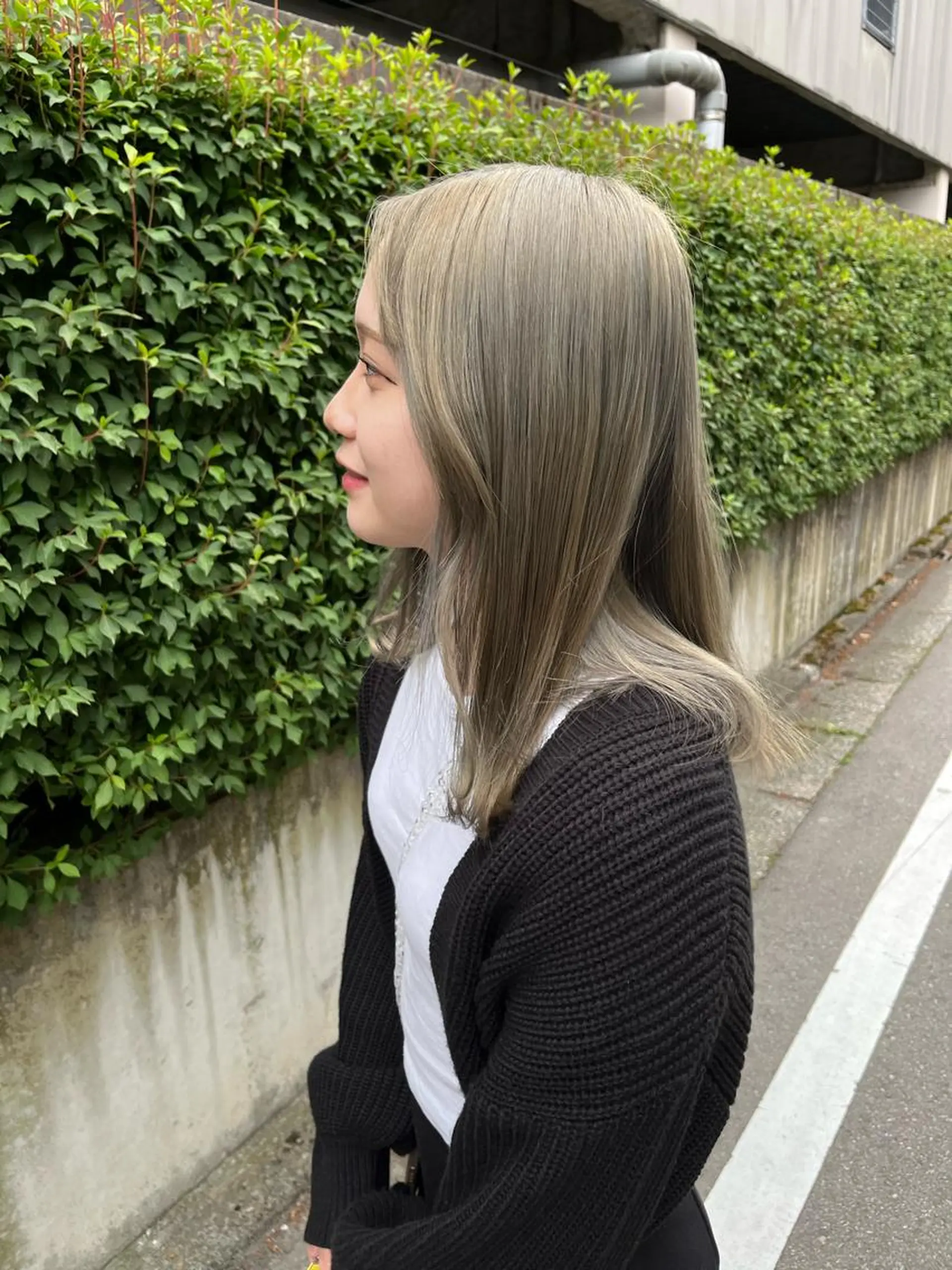 カラー グレージュ ミント 🟣金沢駅近covo SHUNNA🟣のヘアスタイル