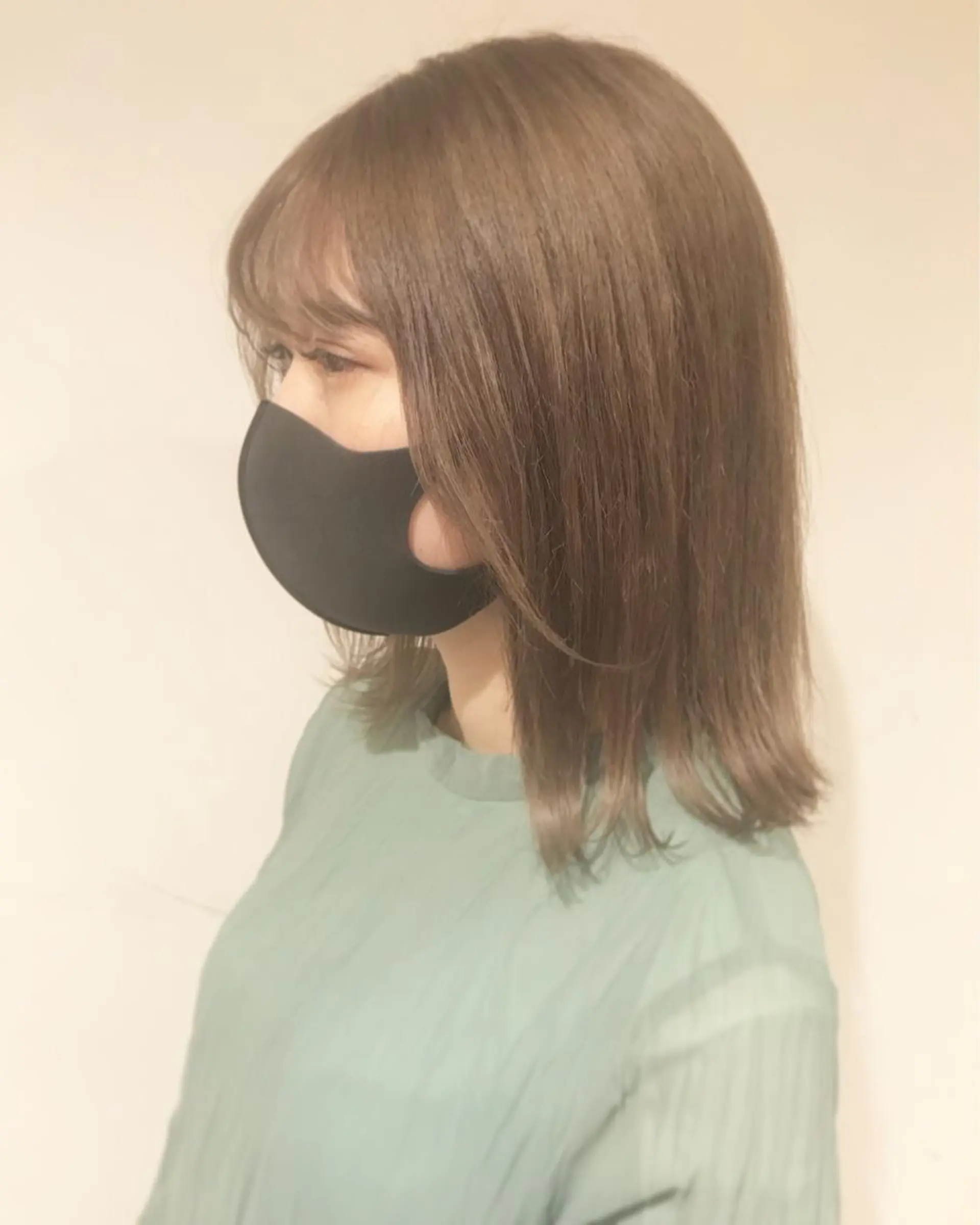ミディアム カラー ベージュカラー ミルクティーベージュ レイヤー＆ブリーチ 職人✂︎藤澤一成😊のヘアスタイル