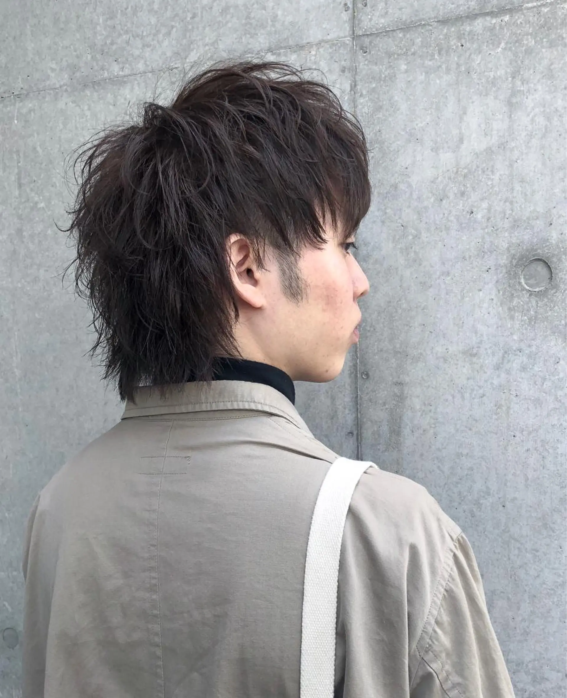 メンズ メンズウルフカット ウルフカット カット 森本裕/オーナー/ スパイラルパーマのヘアスタイル