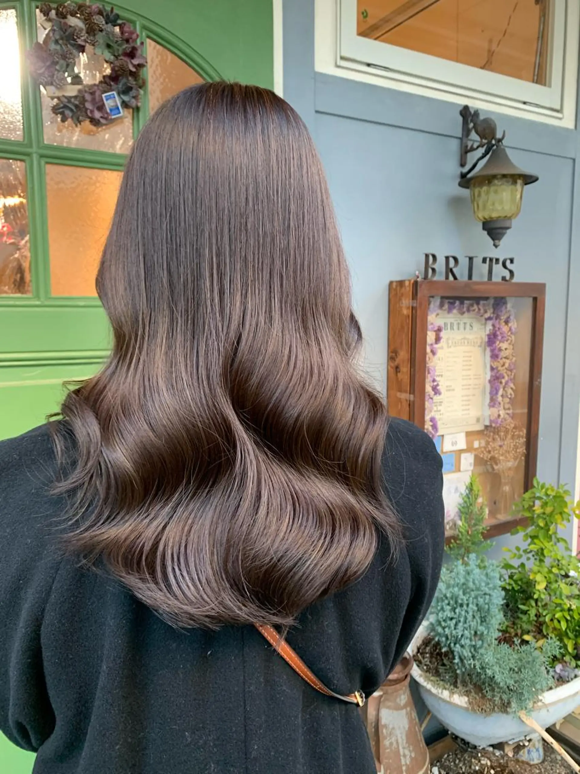 セミロング カラー オリーブカラー カット ヘアカラー トリートメント ヘッドスパ 清水千優/パーマ/透 明感カラー/メンズのヘアスタイル