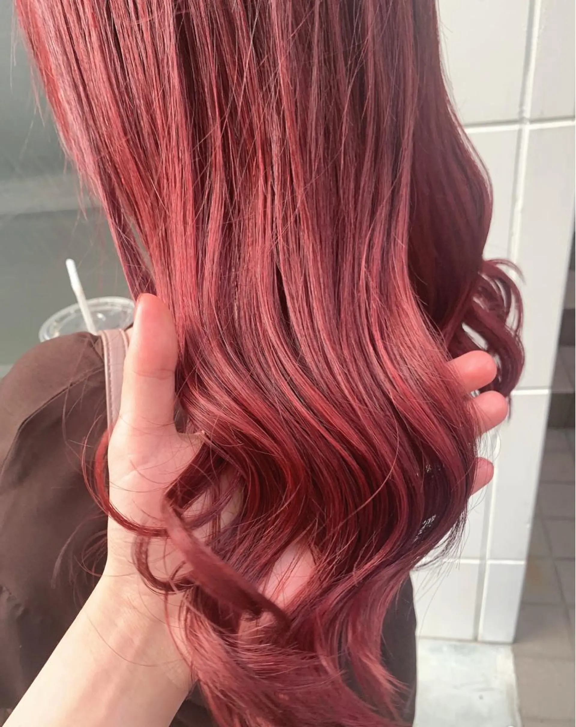 ロング カラー 乾かすだけでサラ艶に /髪質改善西村涼太のヘアスタイル
