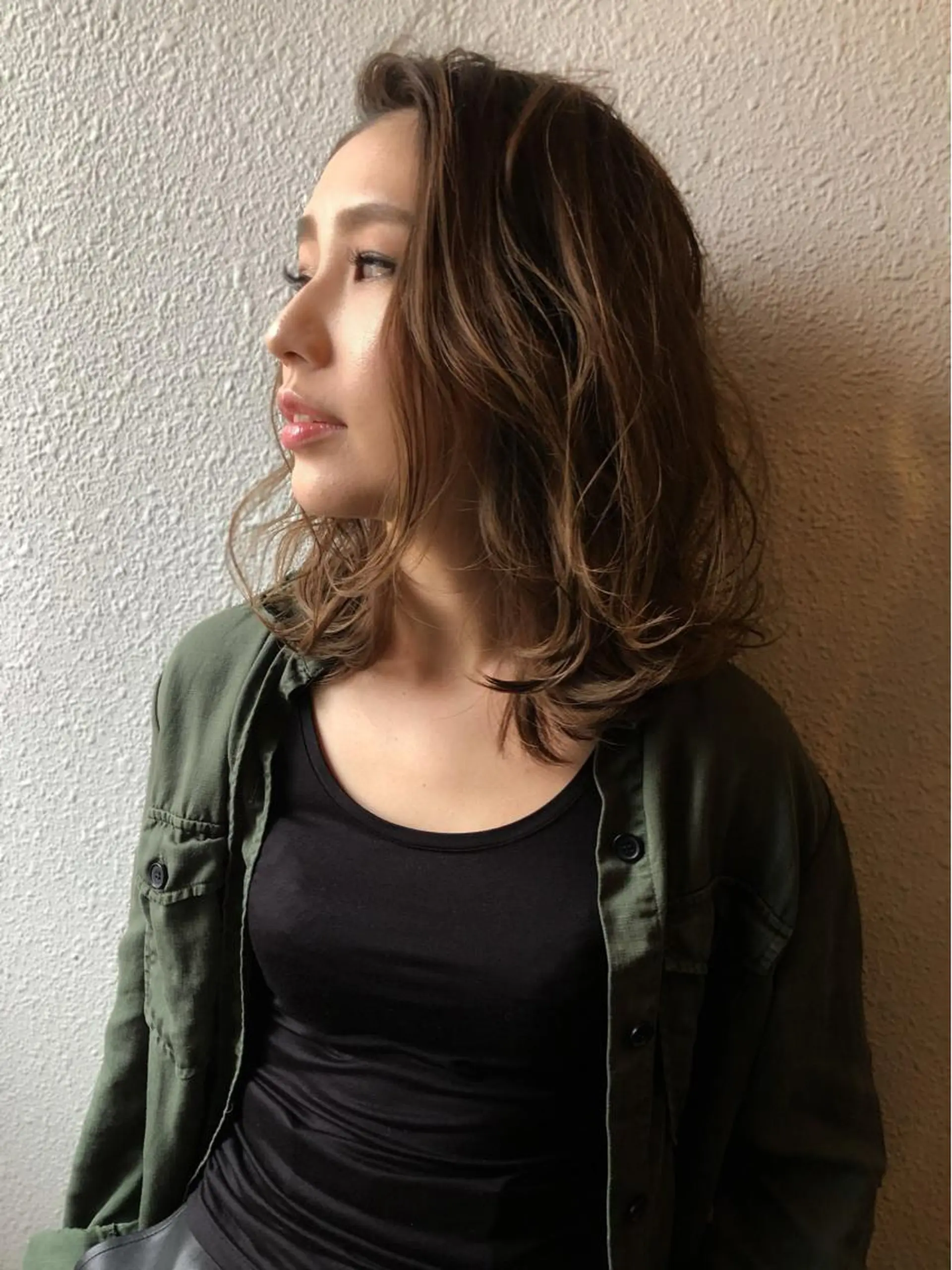 ミディアム カラー 青山 早希🐾のヘアスタイル