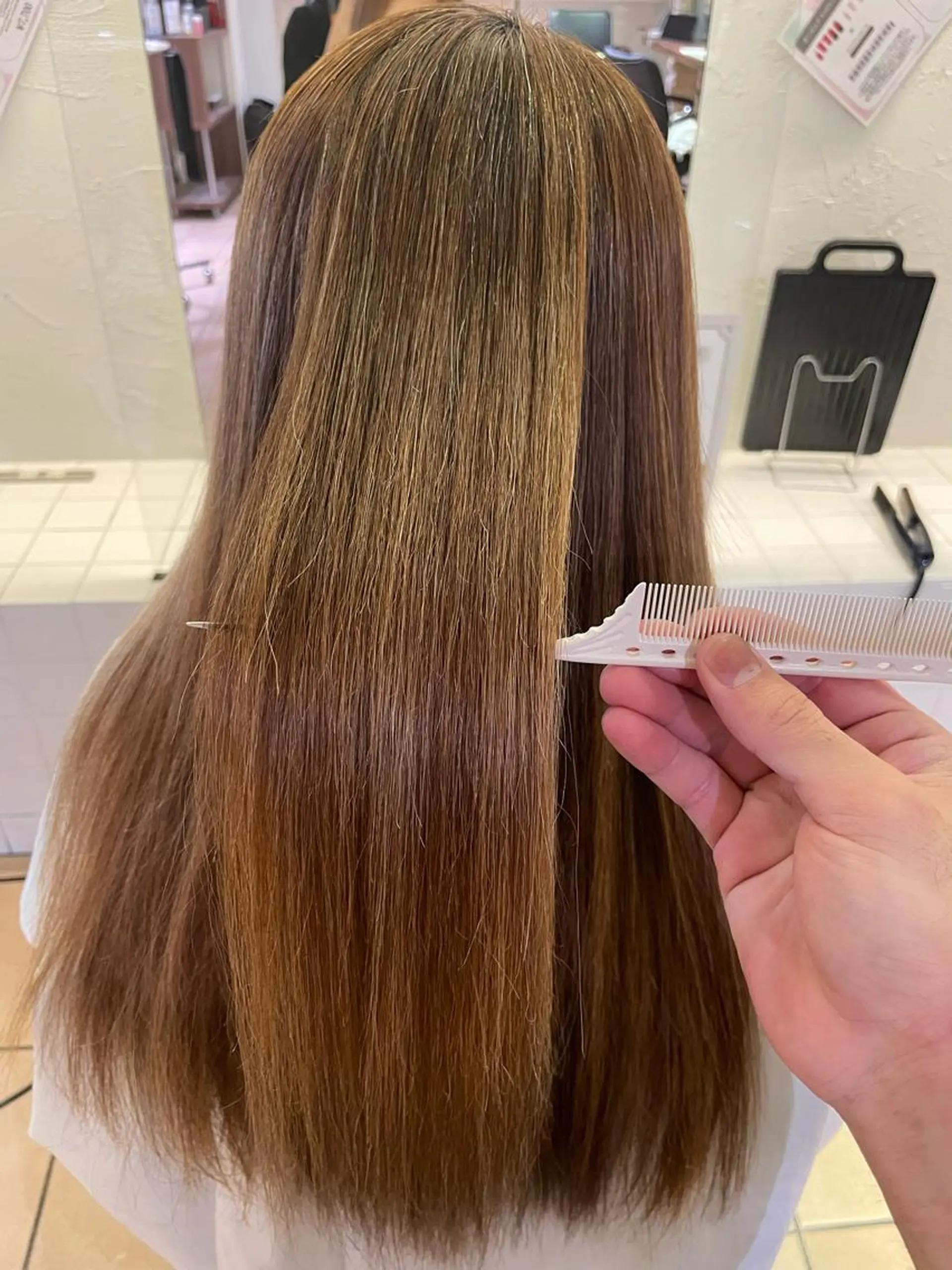 ロング 縮毛矯正 宮里 雄大のヘアスタイル