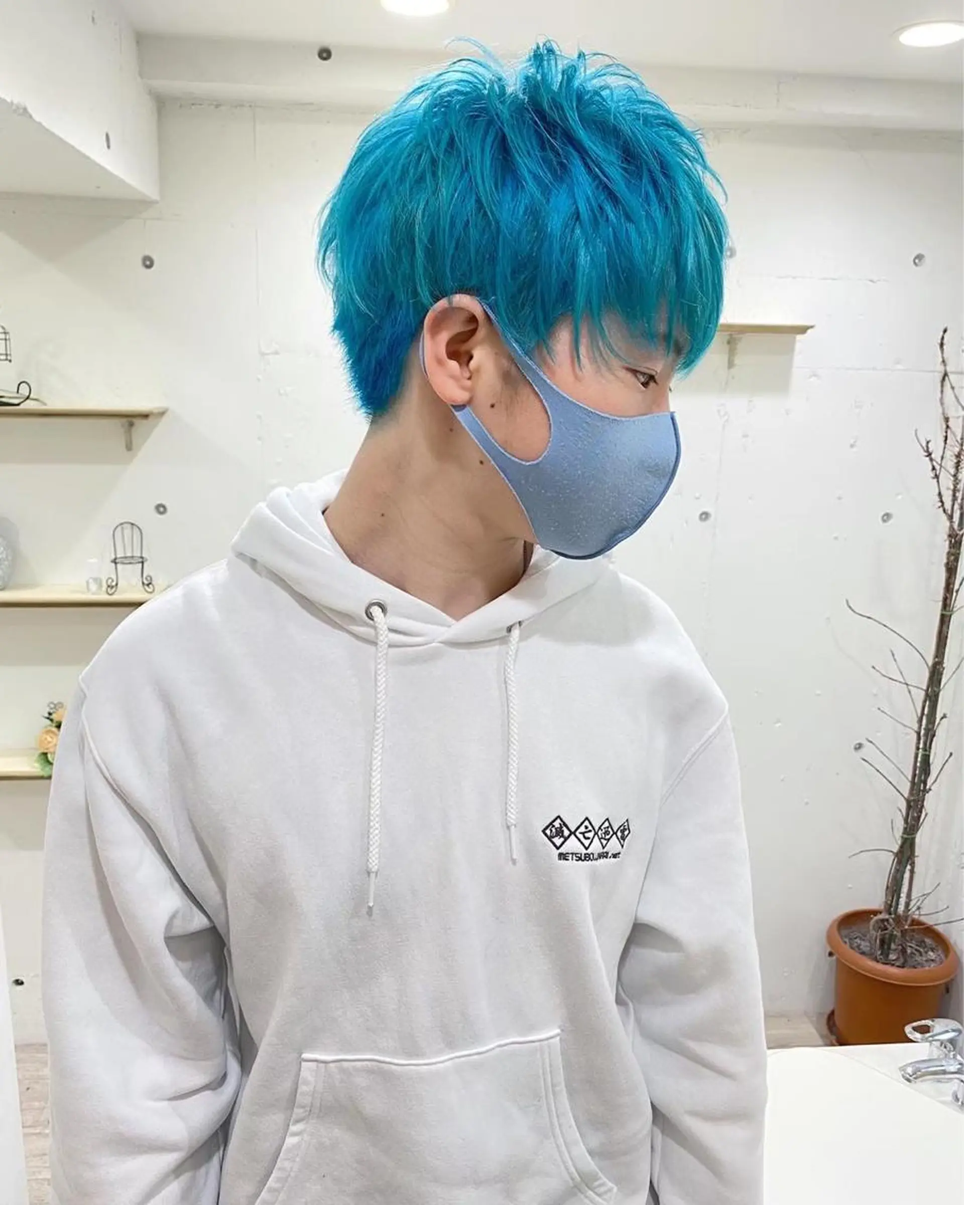 ショート カラー メンズ ヘアカラー カラーが上手い 辻悠月のヘアスタイル