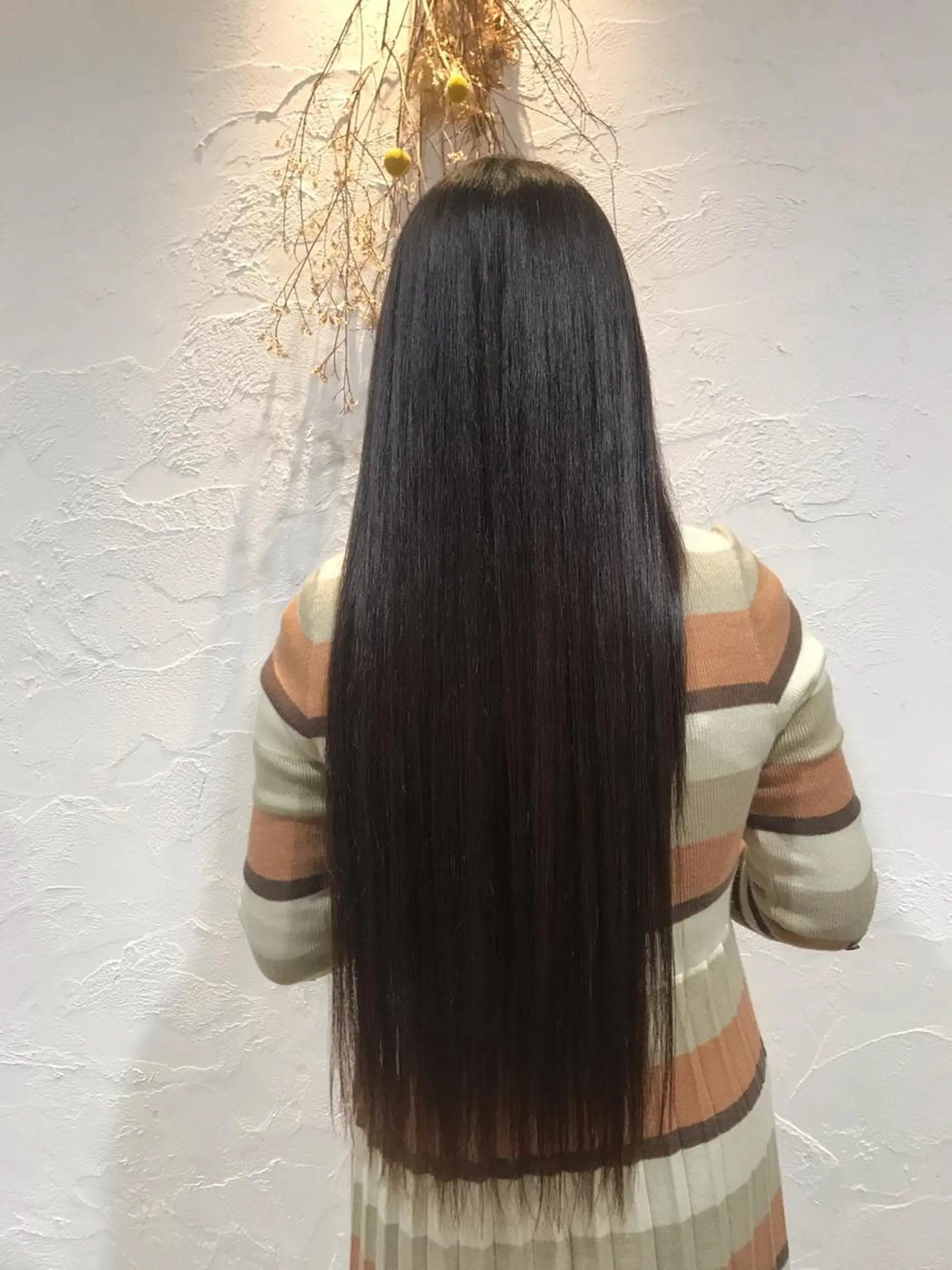 ロング 縮毛矯正 トリートメント keshiki大名所属・Keshiki大名 安部 真輝のヘアスタイル