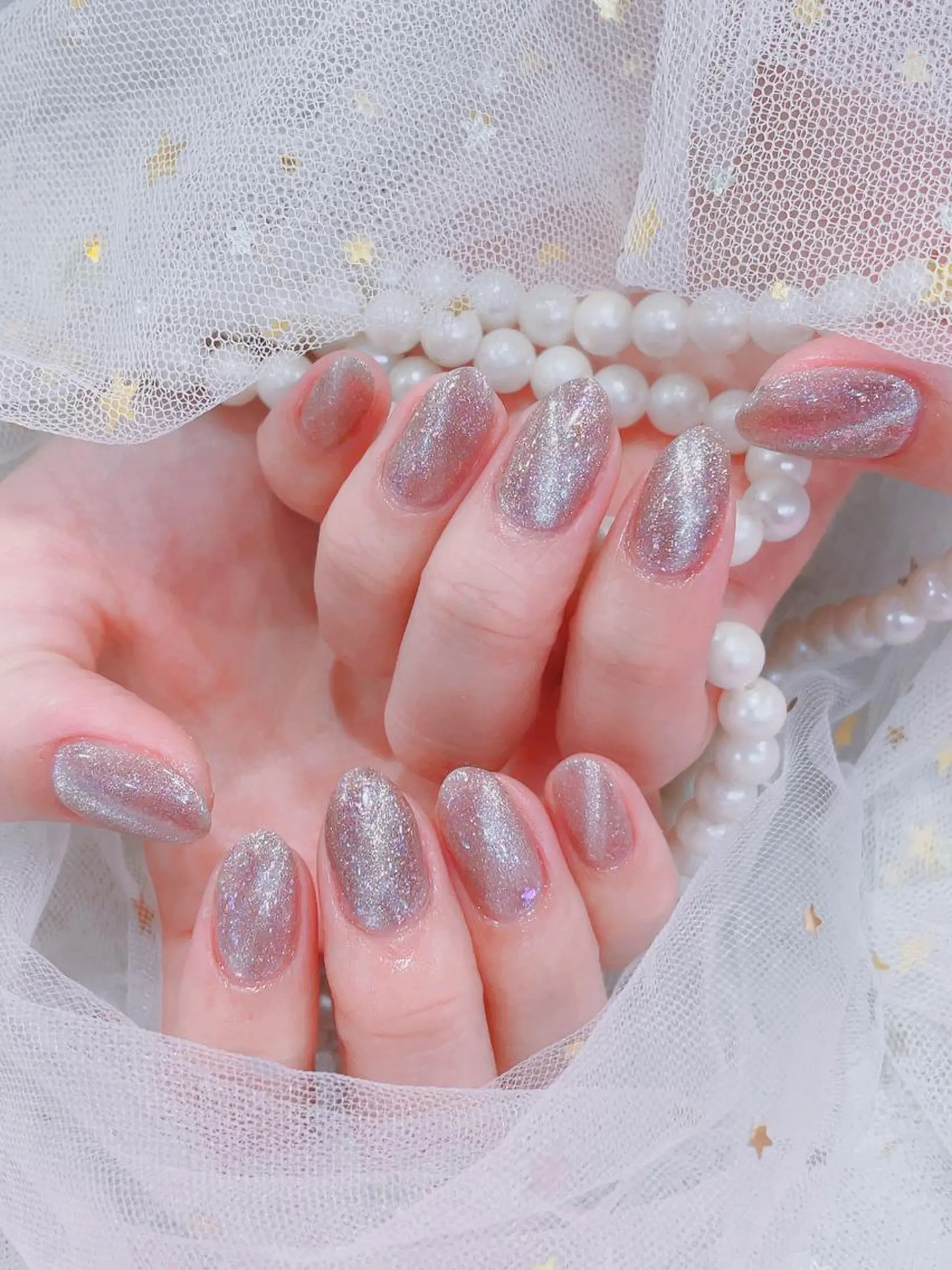 ミディアム ネイル ハンドネイル cho nailのネイルデザイン