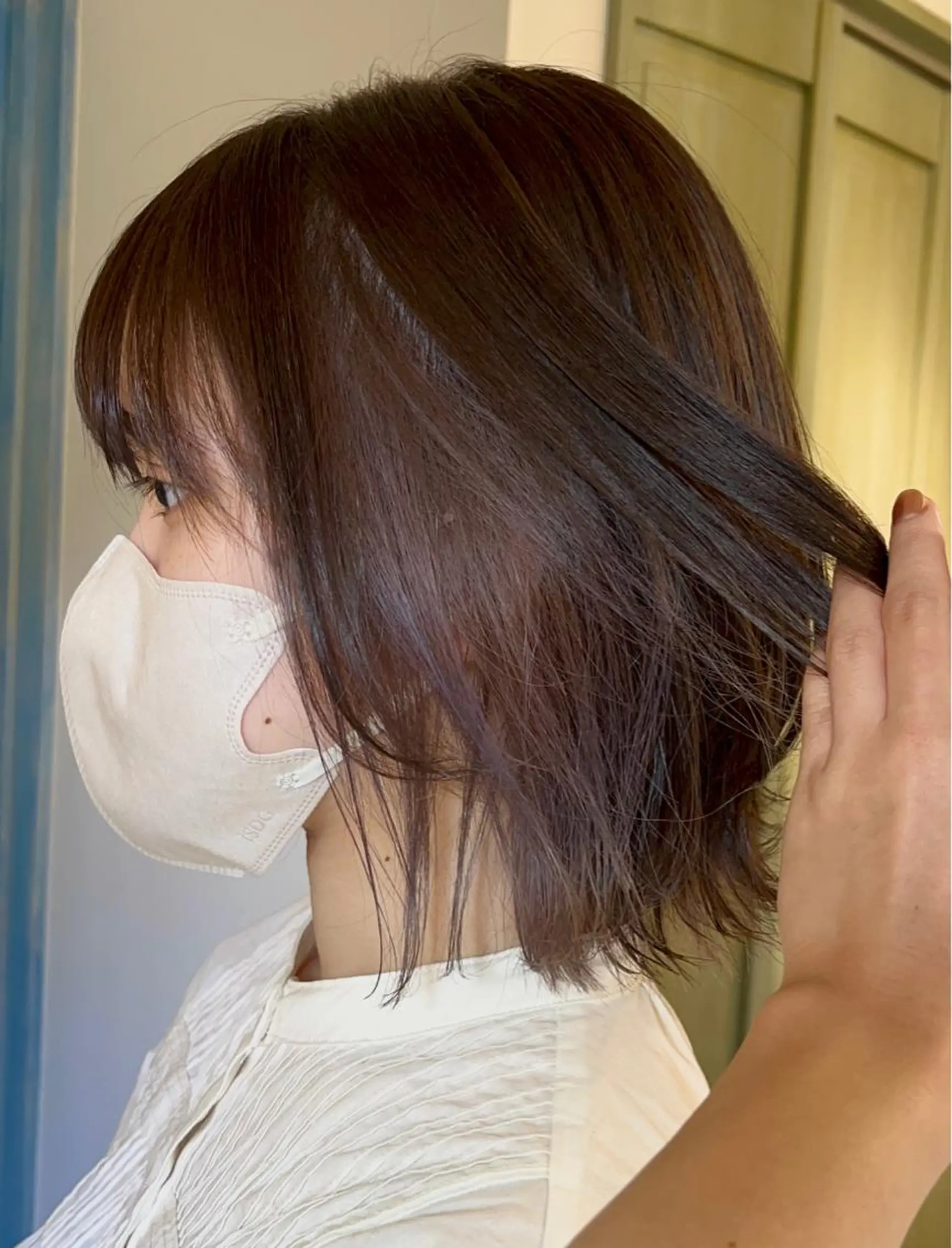 ショート ウルフカット ヘアカラー トリートメント よこもり あいのヘアスタイル