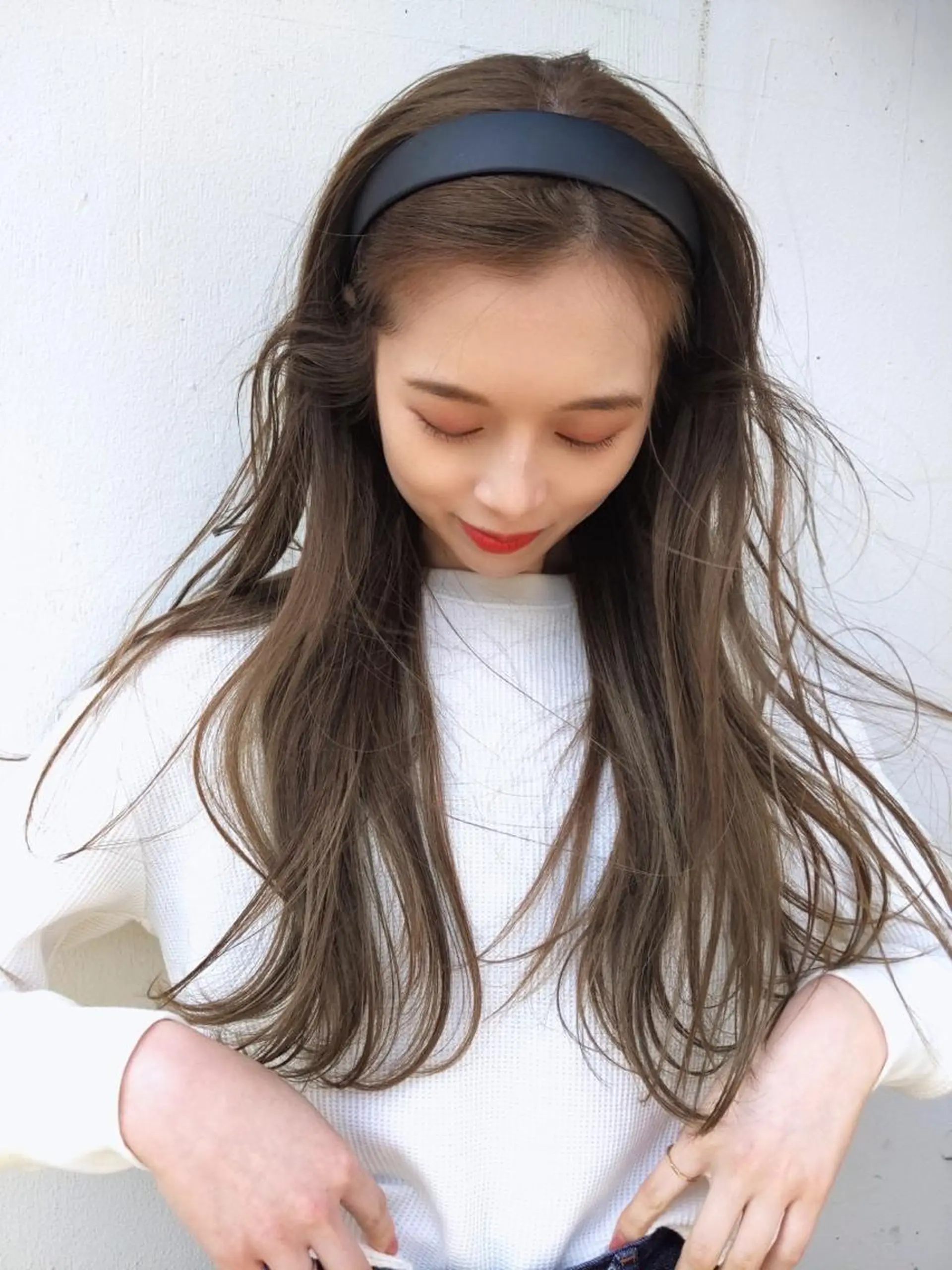 ロング カラー 遠藤 眞実のヘアスタイル