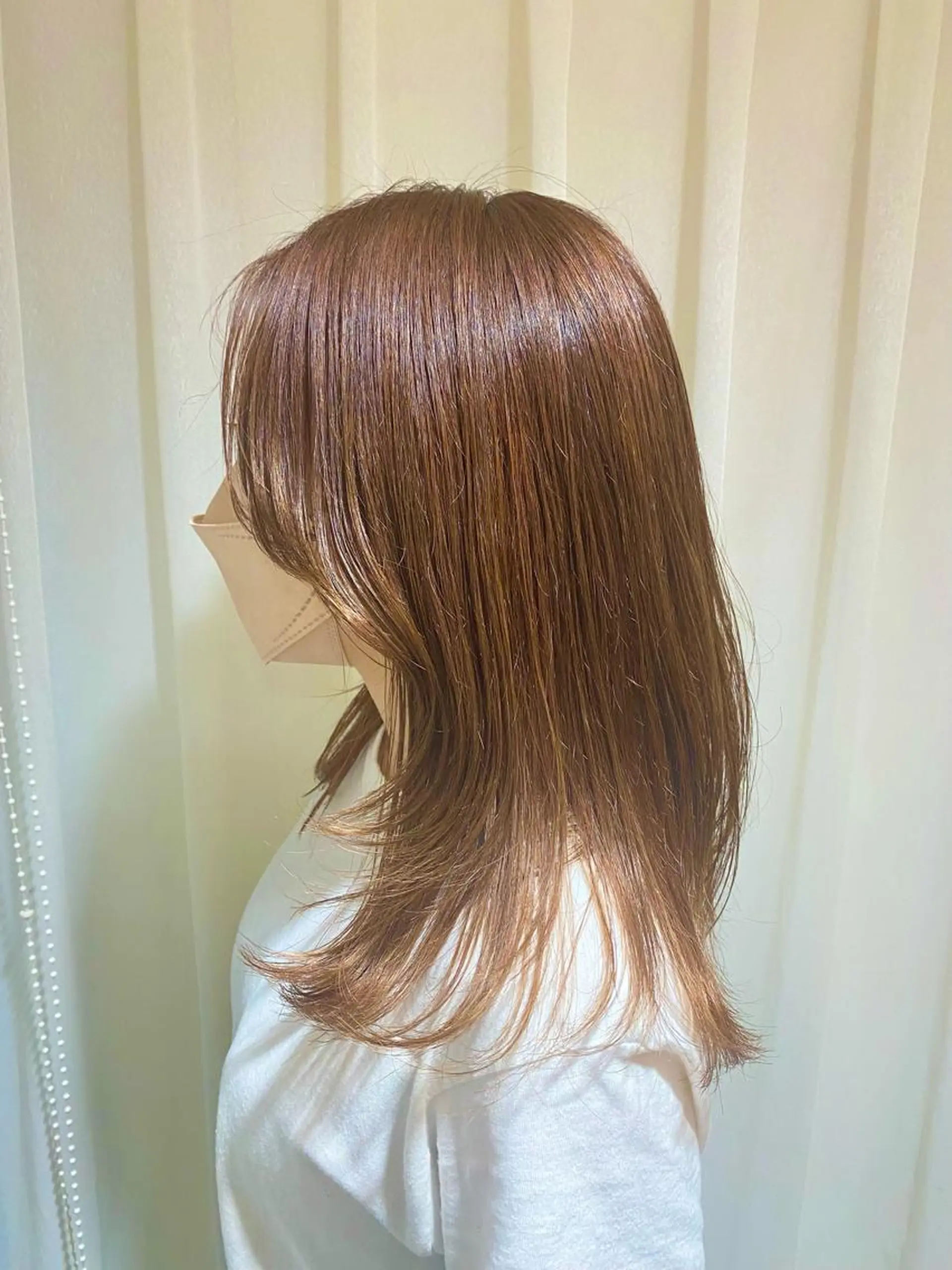 セミロング オレンジブラウン 🍒 Rino 🍒 カットモデル募集中のヘアスタイル