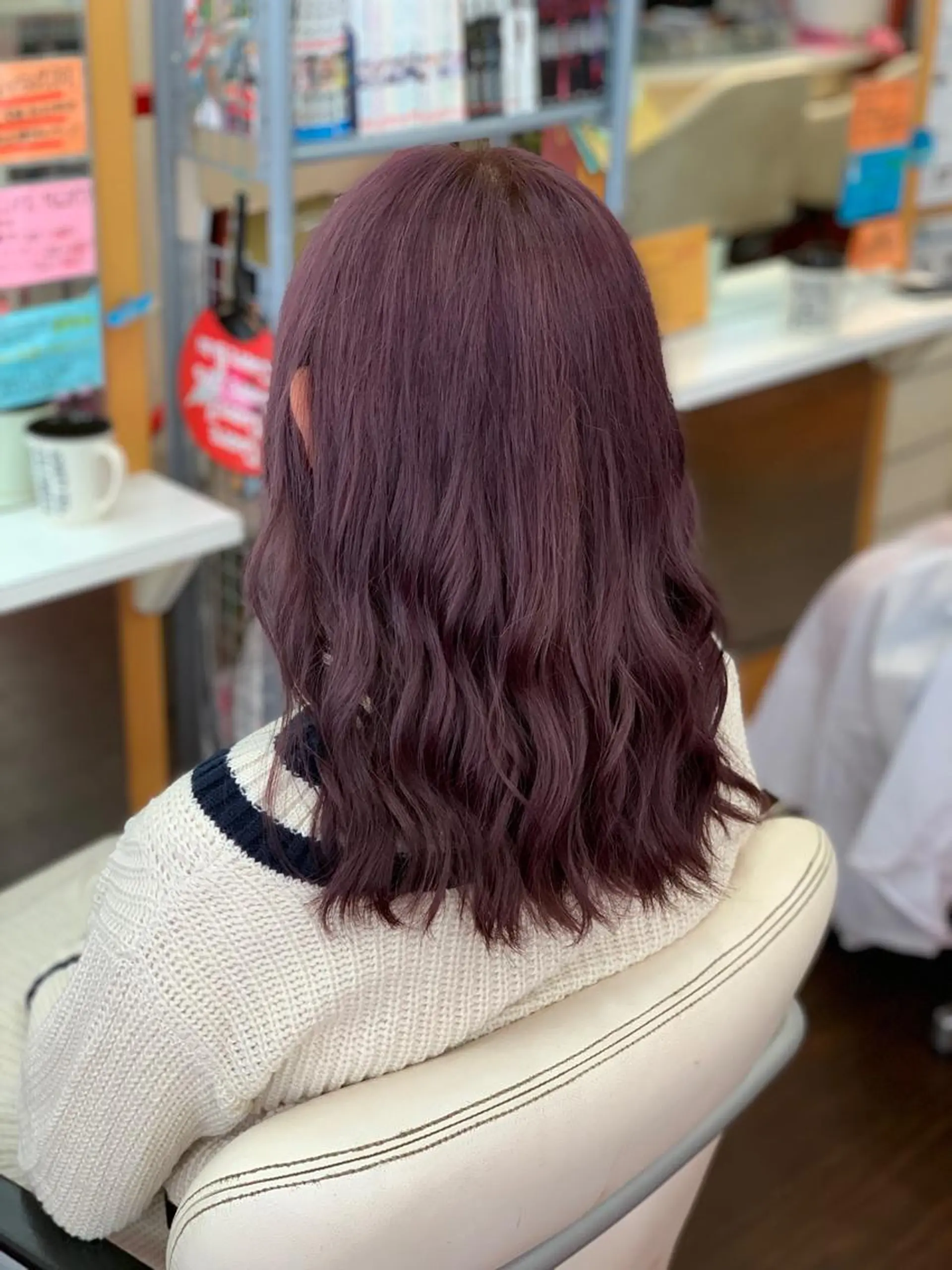 セミロング ヘアカラー たけい ゆうきのヘアスタイル