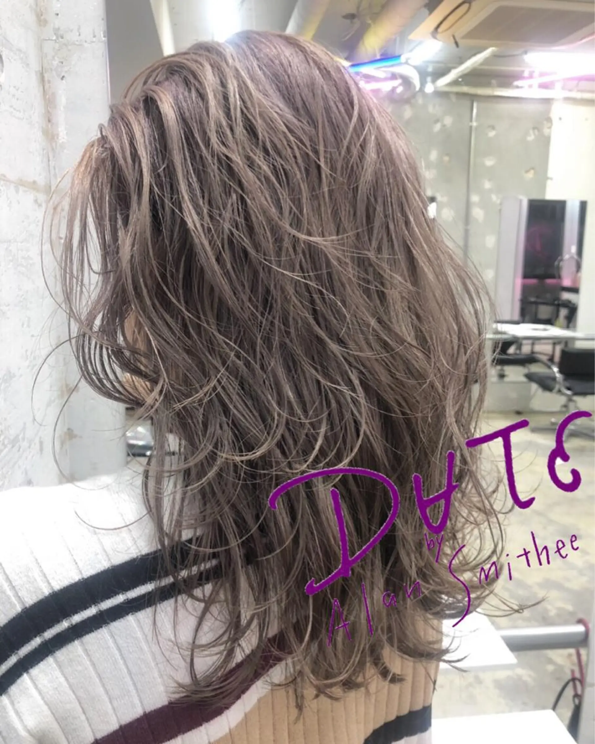 ロング カラー パーマ ヘアアレンジ メンズ キッズ ネイル マツエク・マツパ メンズブリーチ メンズハイライト 学生（メンズ向け） アッシュ ベージュカラー foi. 　(フォワ)所属・🇰🇷韓×中くびれ ヘア森田和貴のヘアスタイル
