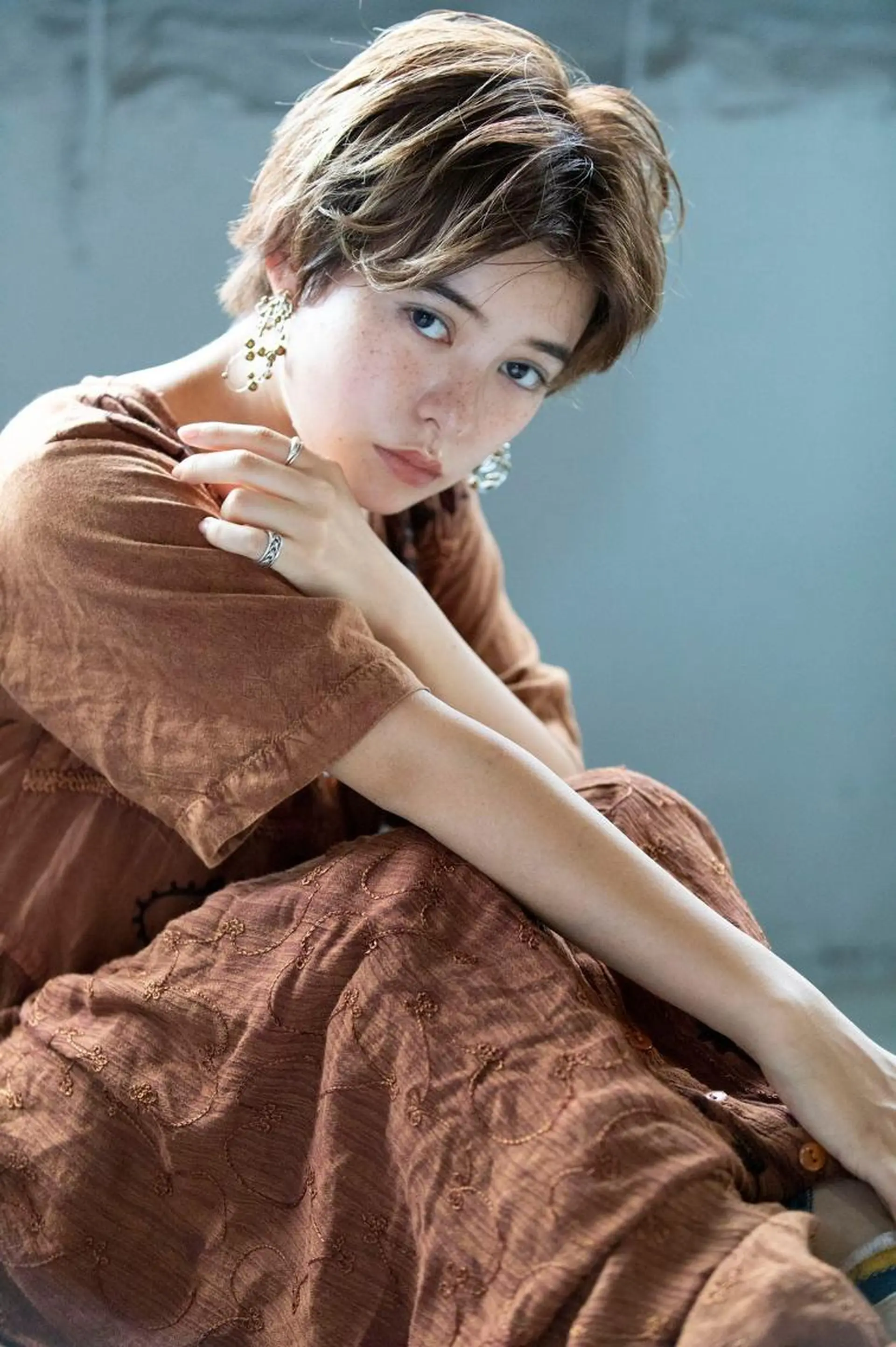 ショート ボブ ハイライト 髪質改善 ショートヘア トリートメント 💈Chlom💈_ 公式_NewOpenのヘアスタイル