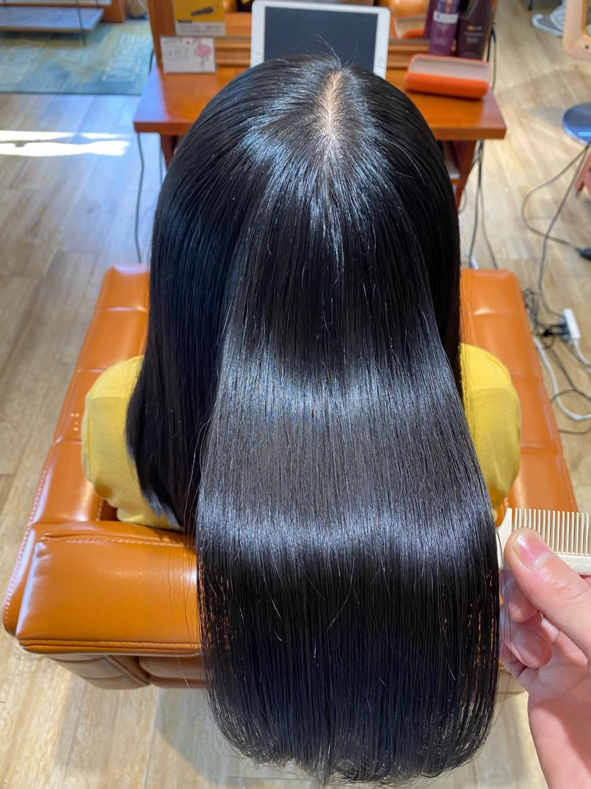 ミディアム カット 縮毛矯正 トリートメント ICON所属・艶美髪マスター 店長✂︎YUKKEのヘアスタイル
