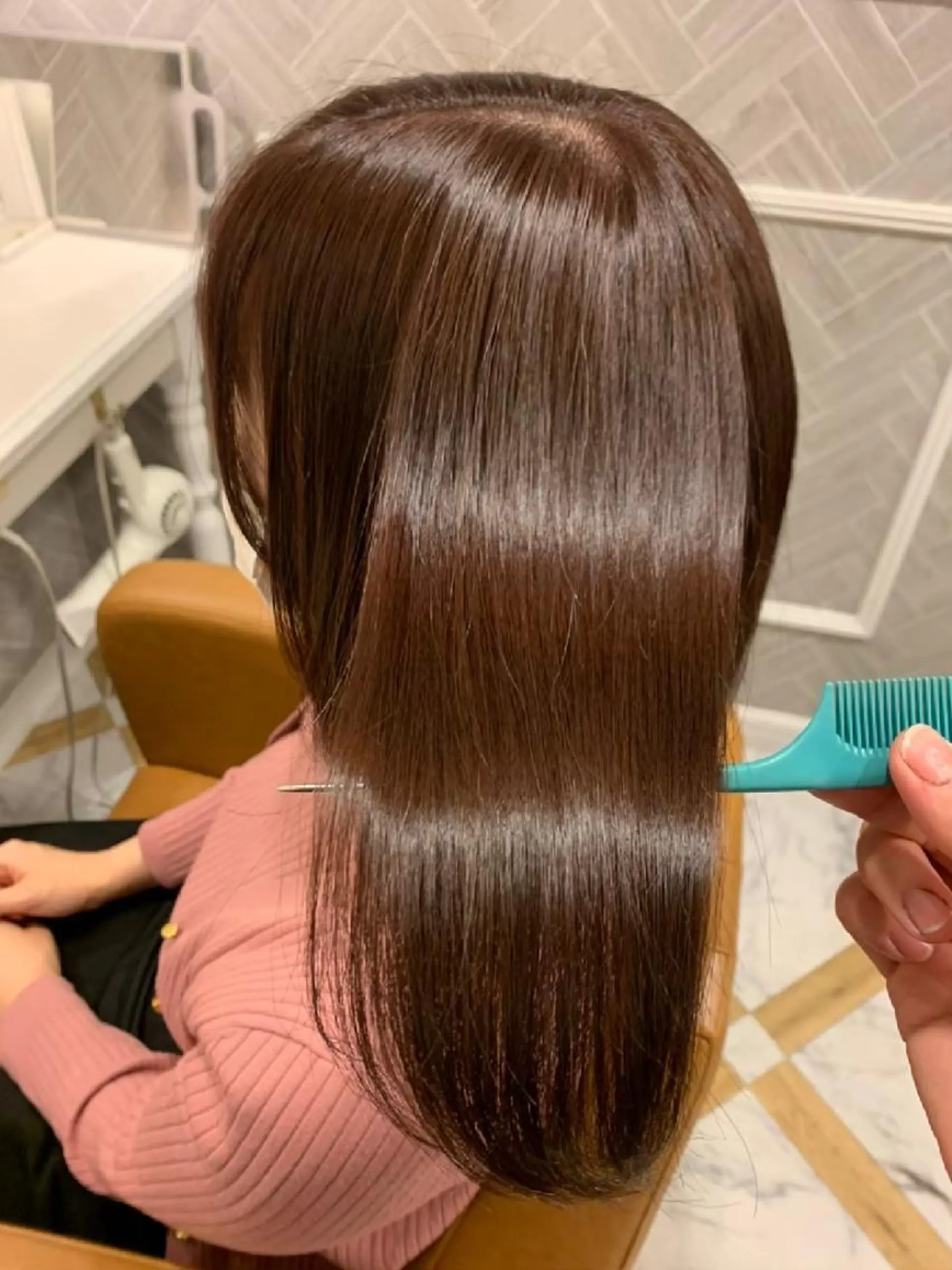ロング カット ヘアカラー トリートメント ヘアセット 縮毛矯正/レイヤー 💎やまもとちひろのヘアスタイル