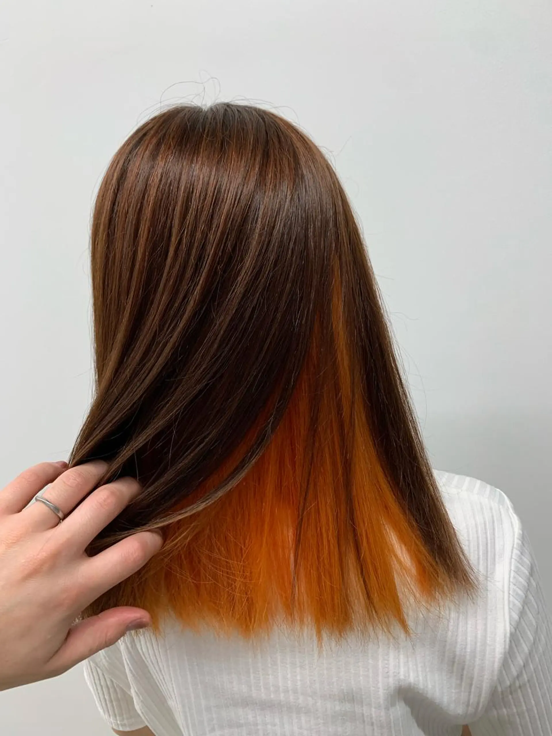 ミディアム カラー ヘアカラー トリートメント 天野 開のヘアスタイル