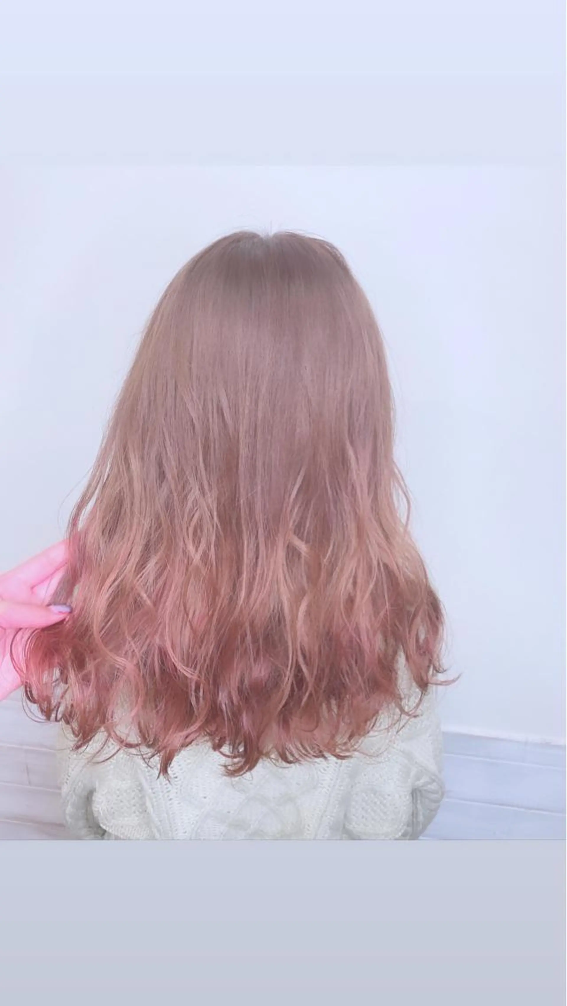 ロング カラー ヘアアレンジ ベージュカラー ピンクカラー ピンクベージュ まつげと美容室/ 個室/瀬戸 一菜のヘアスタイル