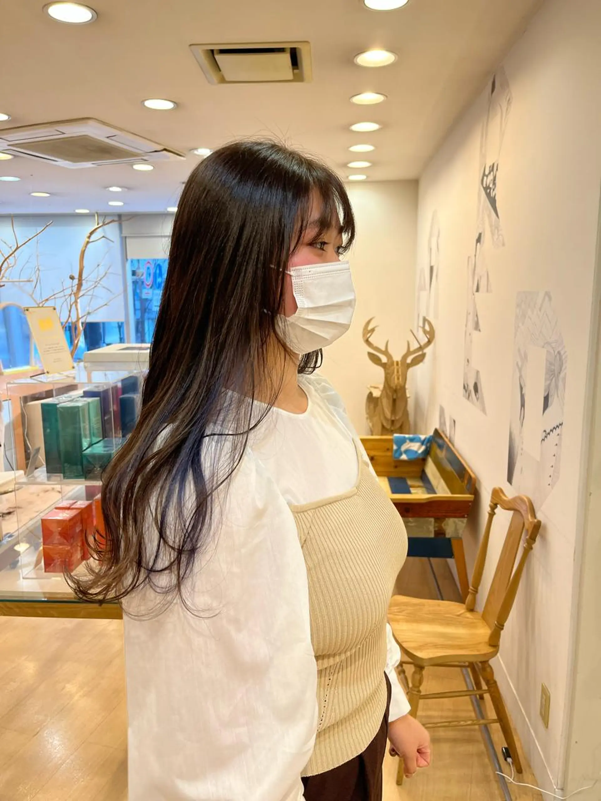 セミロング カラー インナーカラー カット ヘアカラー トリートメント 💠つたふうか/ 韓国/メンズヘア💠のヘアスタイル
