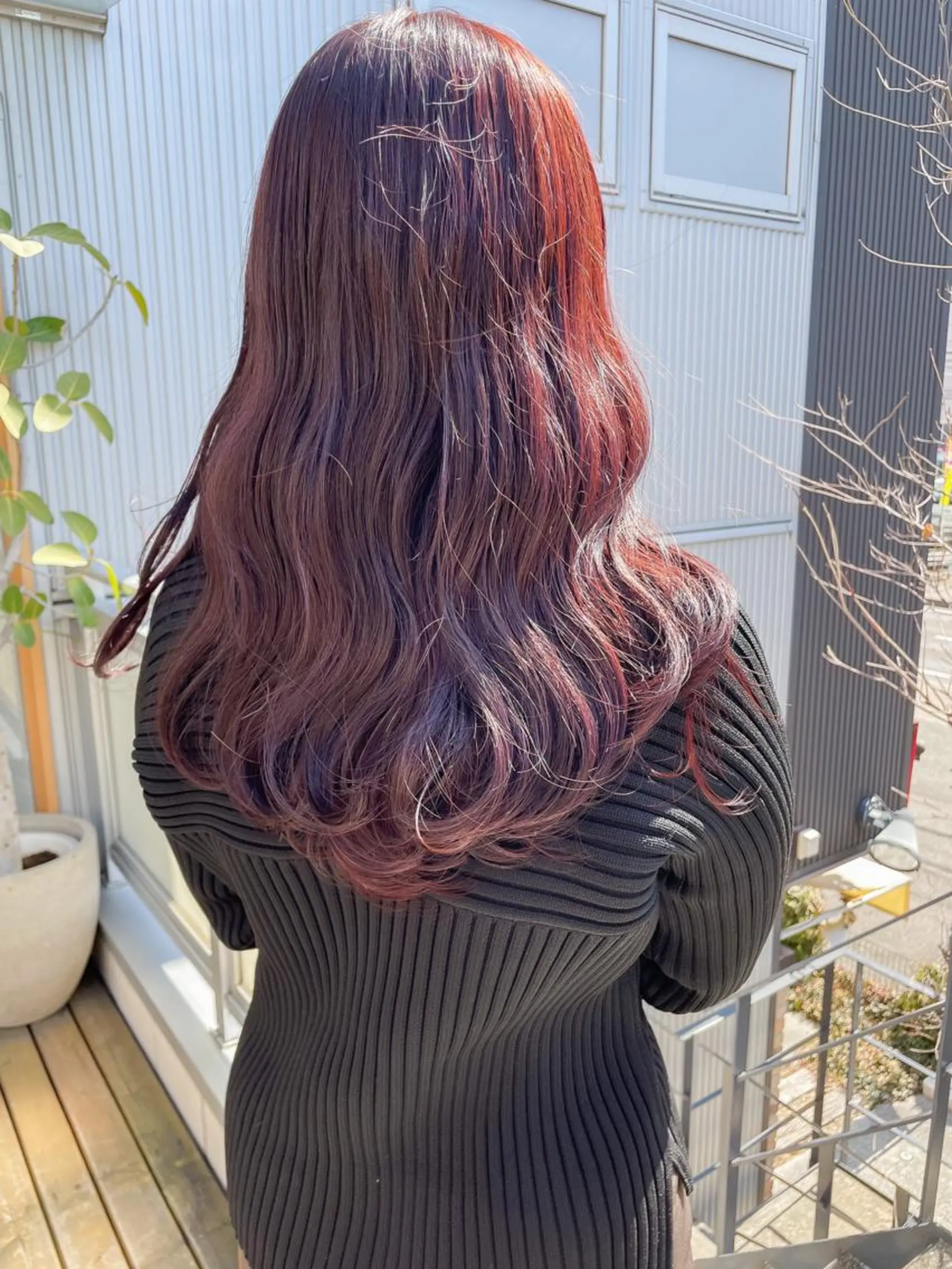 ロング カラー カット ヘアカラー 藤井 みなみのヘアスタイル