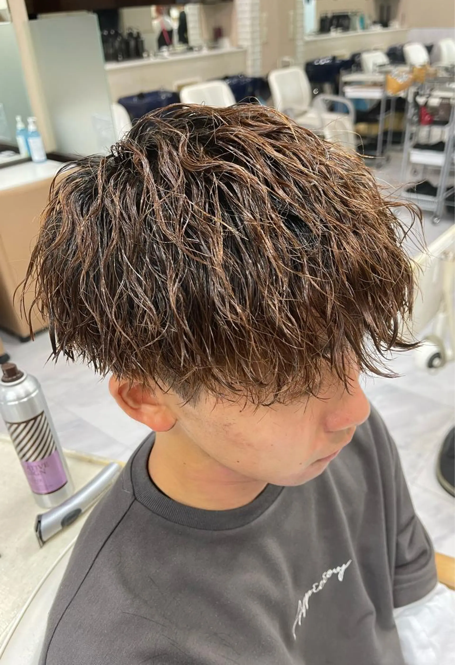 ショート メンズ メンズパーマ ❄️メンズカット 落合諒❄️のヘアスタイル