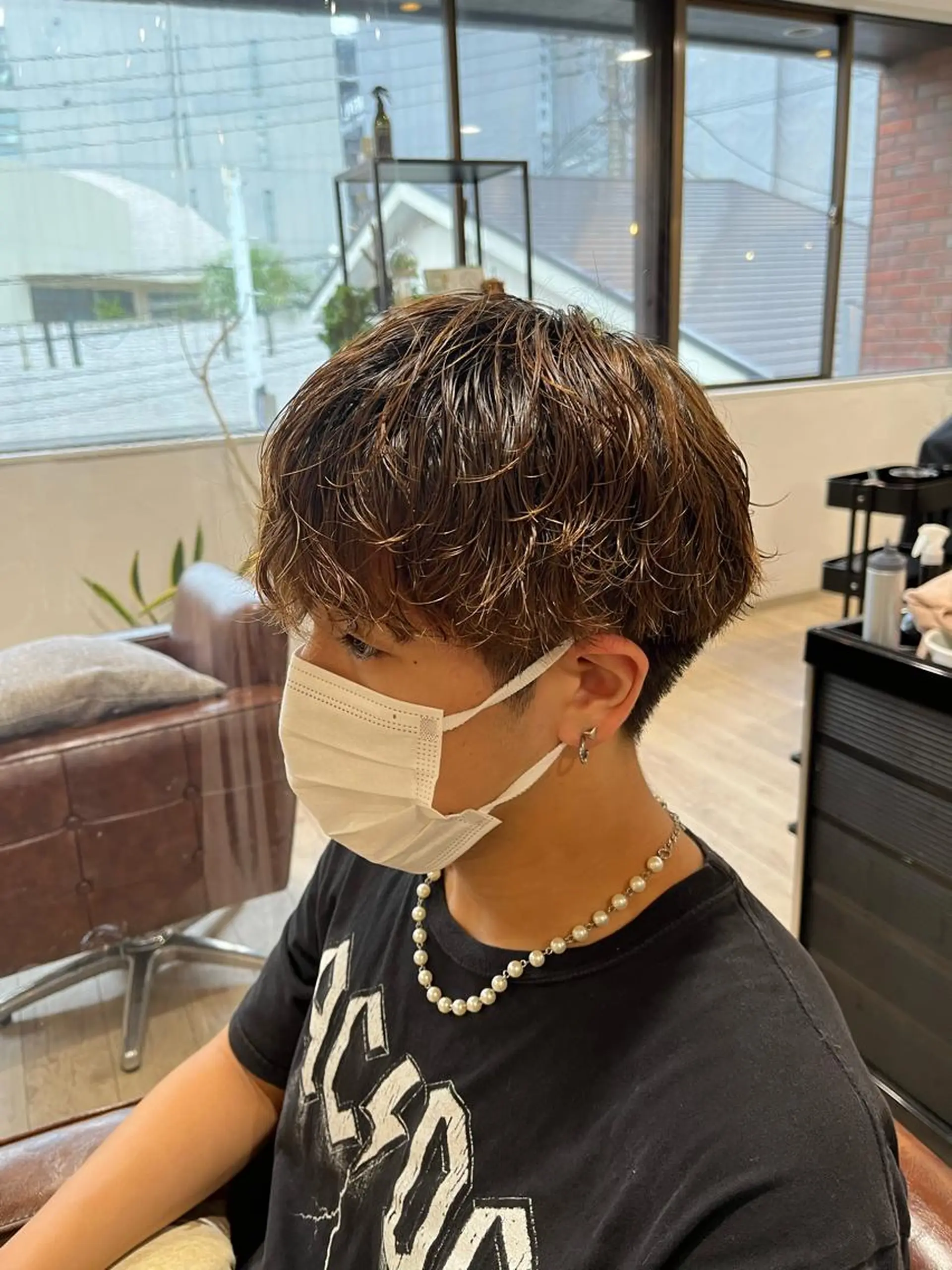 パーマ メンズ 勝 瑞貴のヘアスタイル