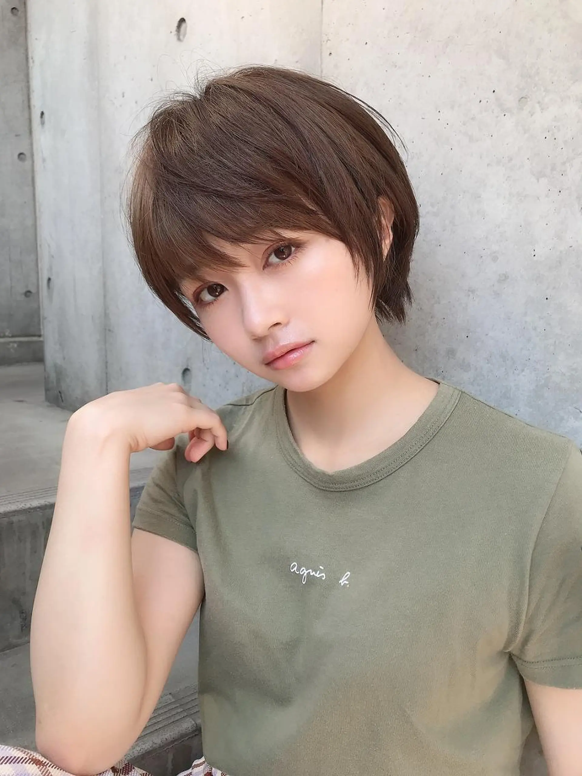 ショート ボブ 似合わせカット ショートヘア 小顔カット カット トリートメント ケイト🌙 ブリーチカラーのヘアスタイル