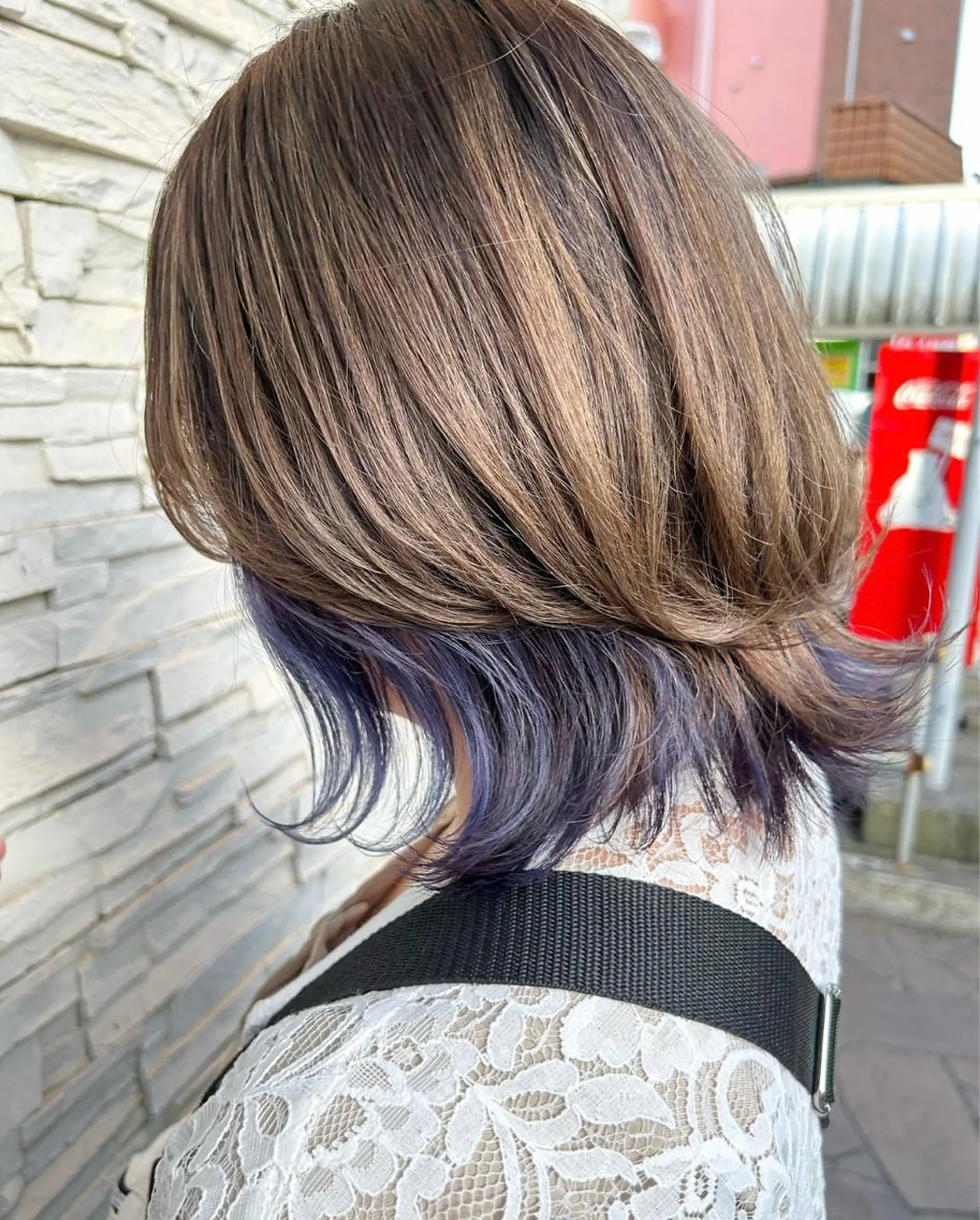 ミディアム ヘアカラー ゆうき あすかのヘアスタイル