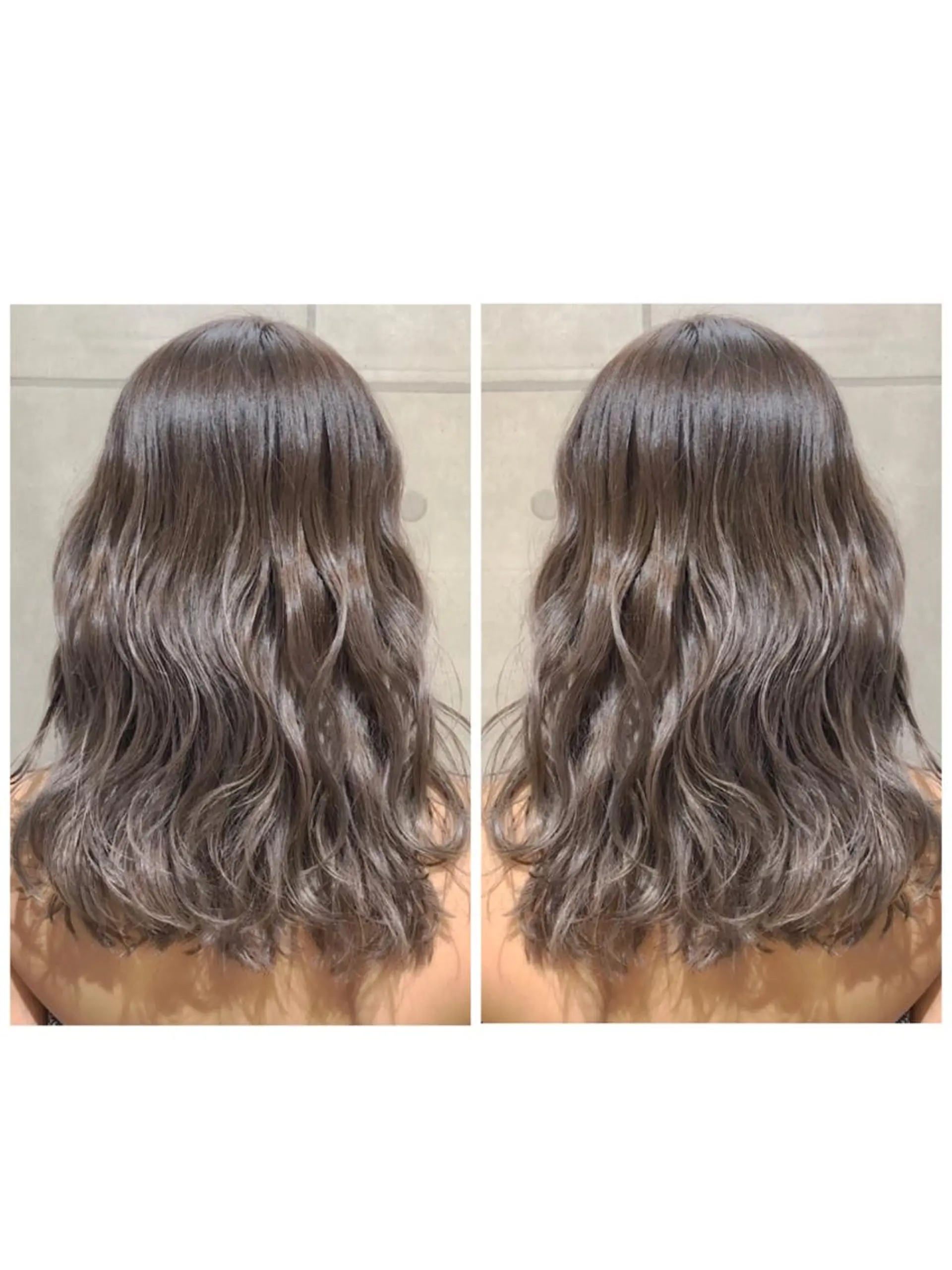 セミロング カラー グレージュ シルバー シルバーグレージュ ヘアカラー 髪質改善/ブリーチ 🎨MASAKiのヘアスタイル
