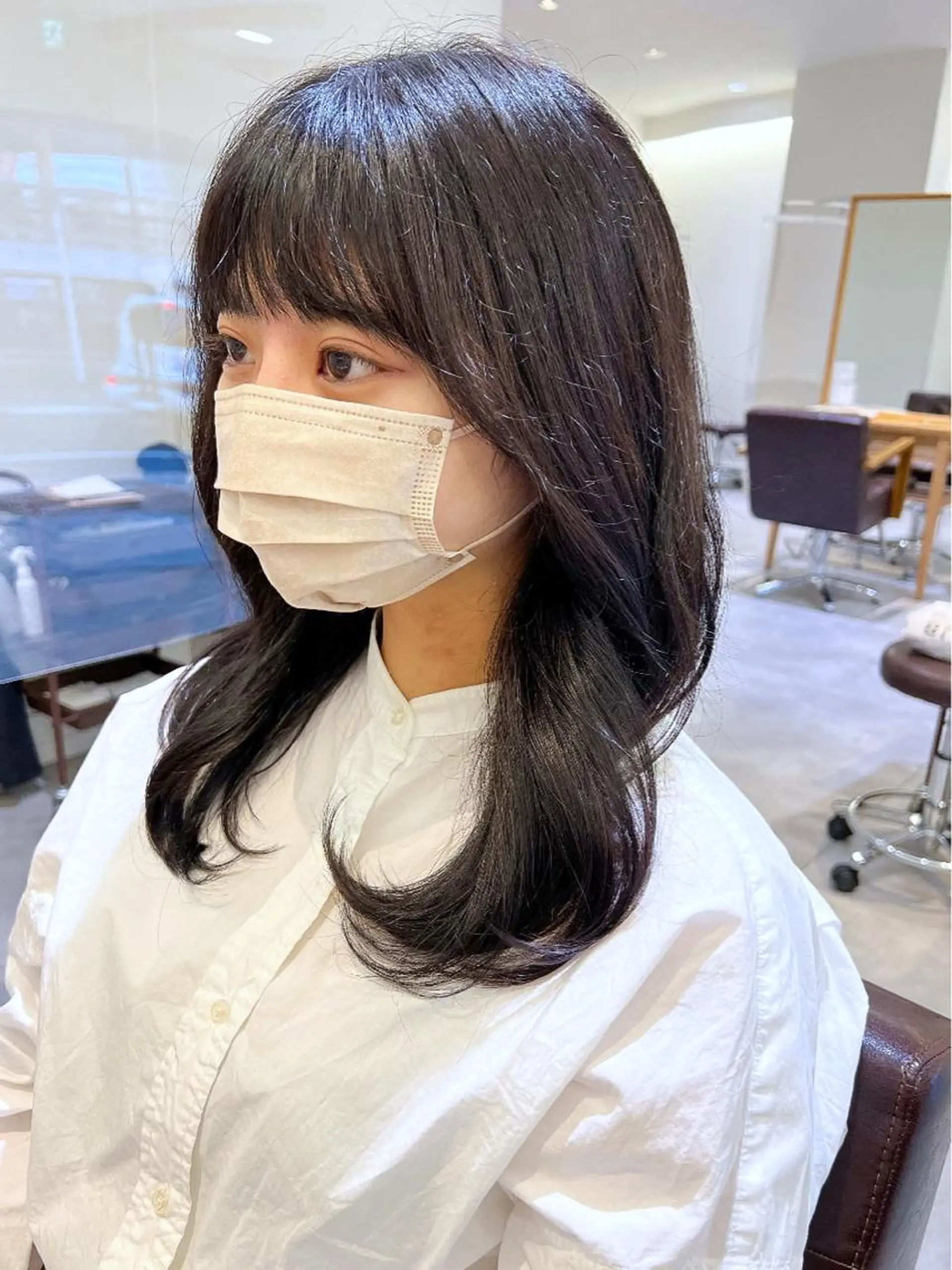 セミロング カラー カット ヘアカラー 韓国ヘア×髪質改善 /yoshikaのヘアスタイル