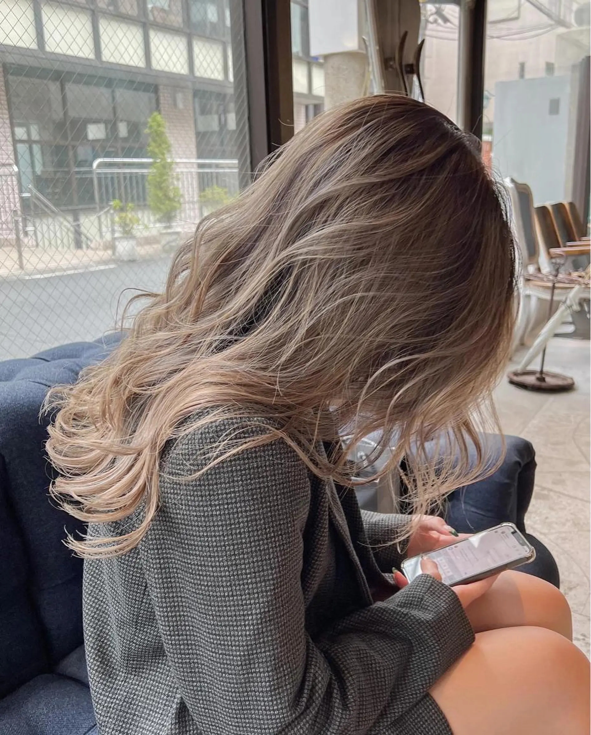ミディアム カラー カット ヘアカラー トリートメント 海外デザイン🇺🇸 石渡諒太のヘアスタイル