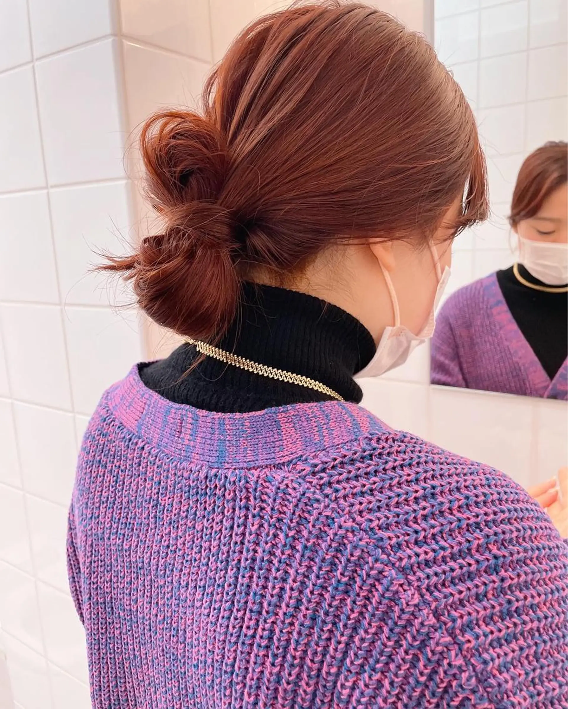 ミディアム カラー パーマ ヘアアレンジ 💖美髪改善💖 辻未侑のヘアスタイル