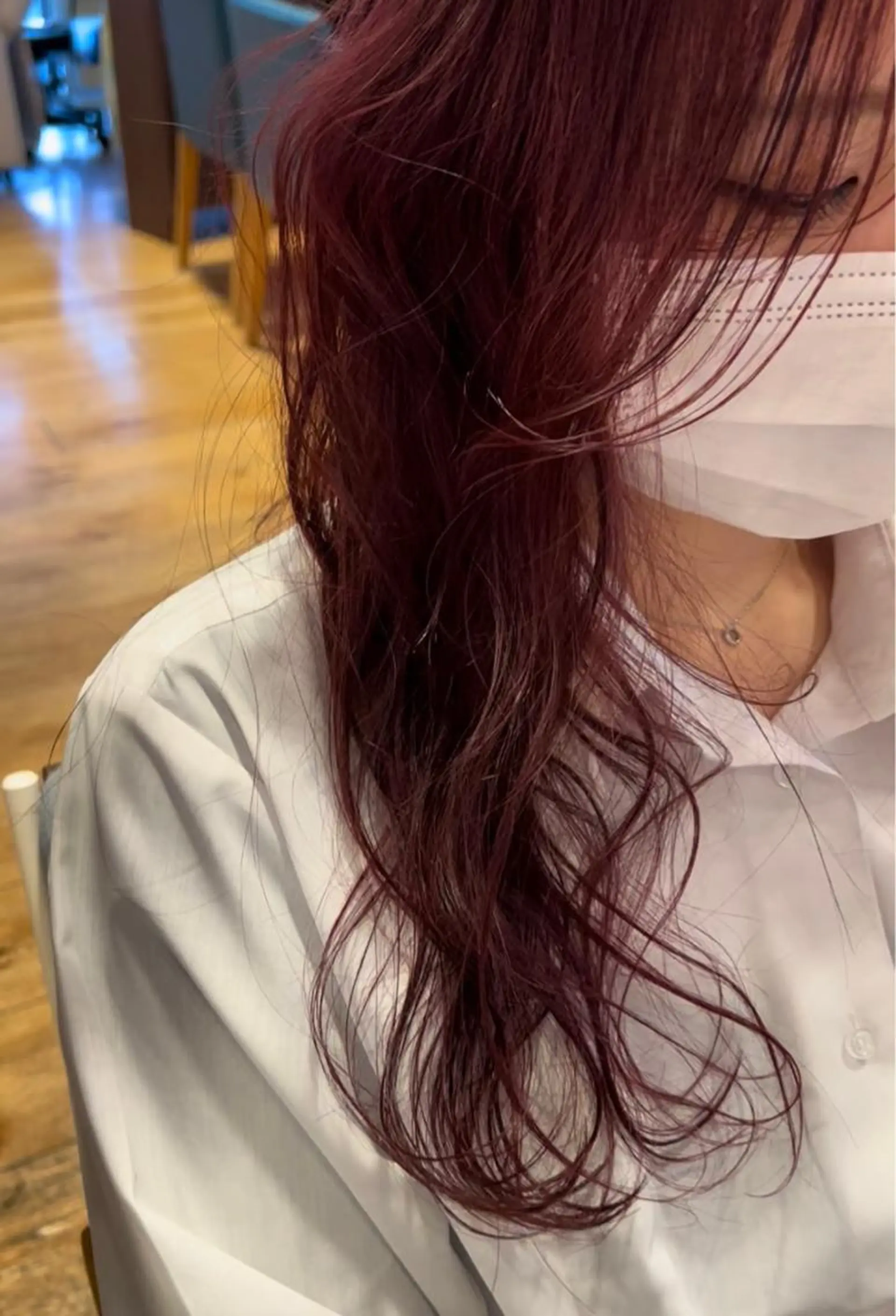 ロング ヘアカラー ハイトーン/ ダブルカラー/透明感のヘアスタイル