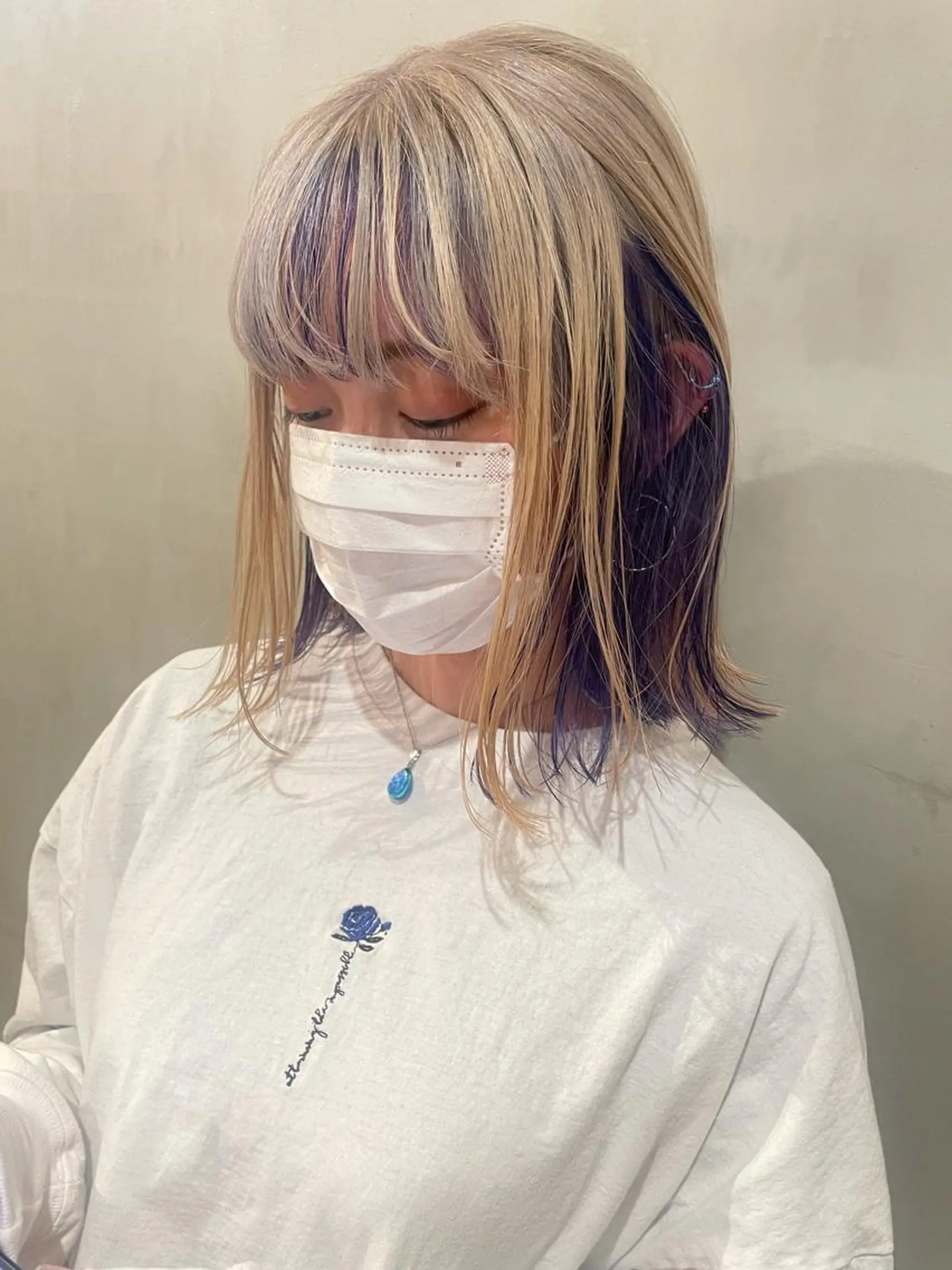 ミディアム カラー ヘアカラー トリートメント 優 作のヘアスタイル