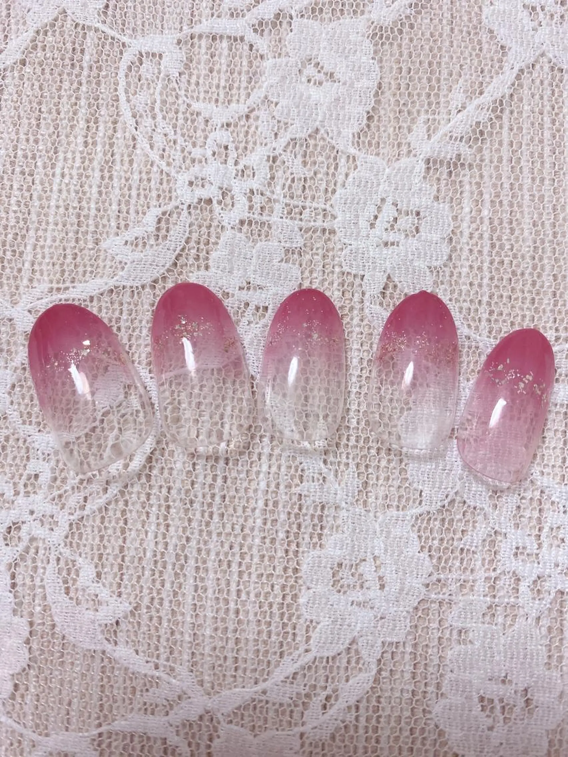 ネイル グラデーション ラメ(グリッター) Bienvenue りょうこのネイルデザイン