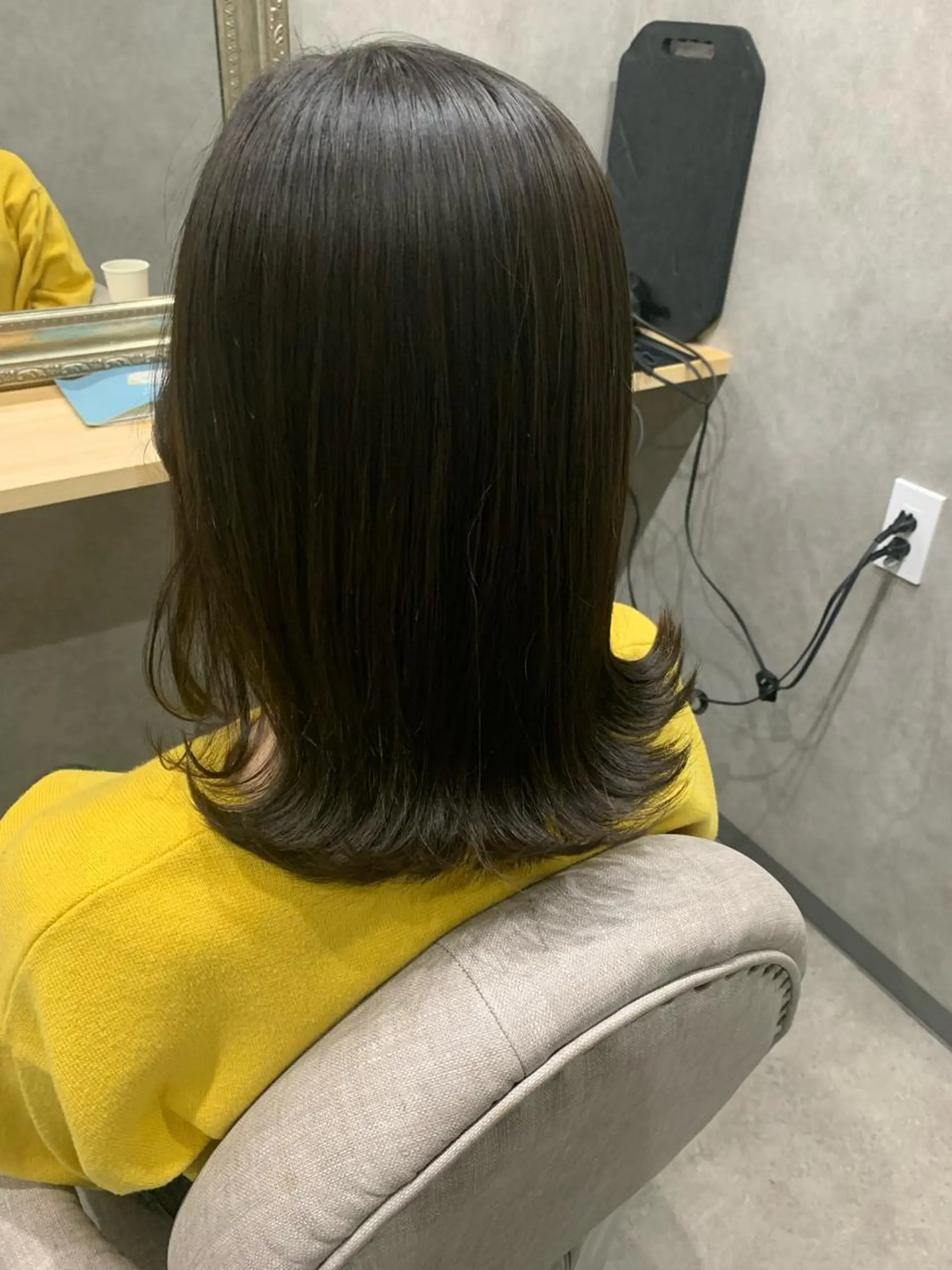 ミディアム カラー ヘアカラー ゆきな 育休中のヘアスタイル