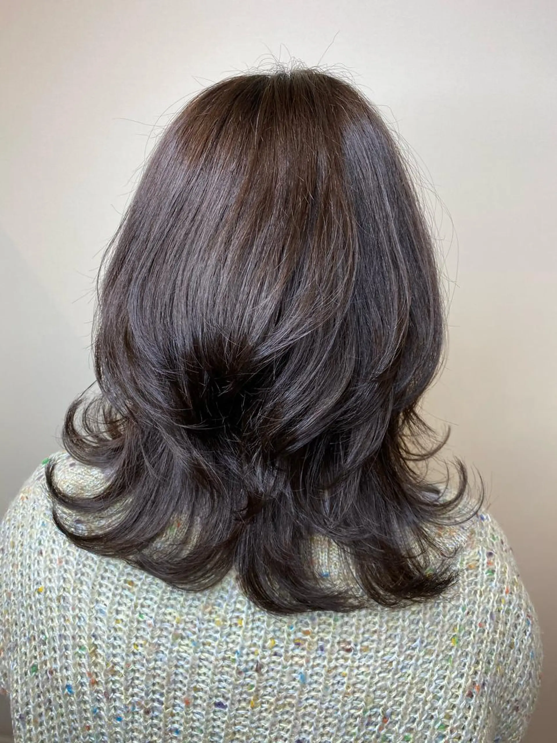 ミディアム カラー カット ヘアカラー トリートメント ✴︎ヒラガカナ✴︎ ECLAT HAIRのヘアスタイル