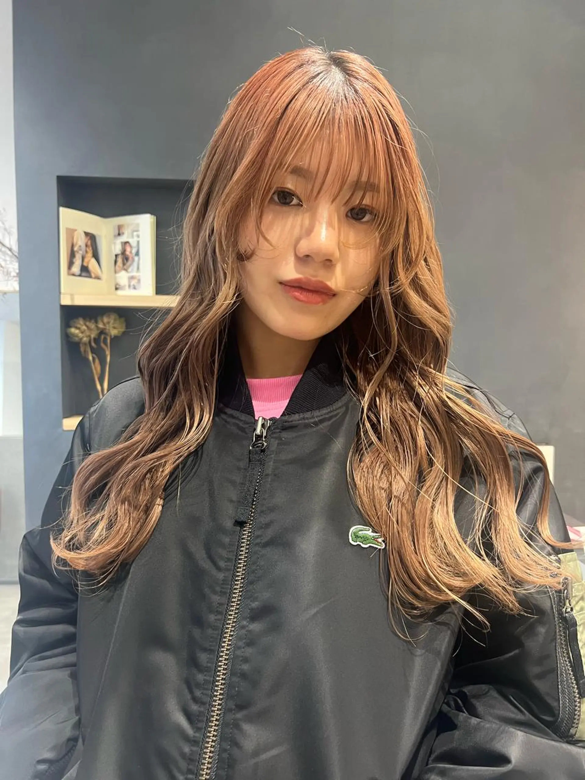 ロング カット ヘアカラー AI TOKYO　S所属・mizuki 【韓国レイヤー】のヘアスタイル