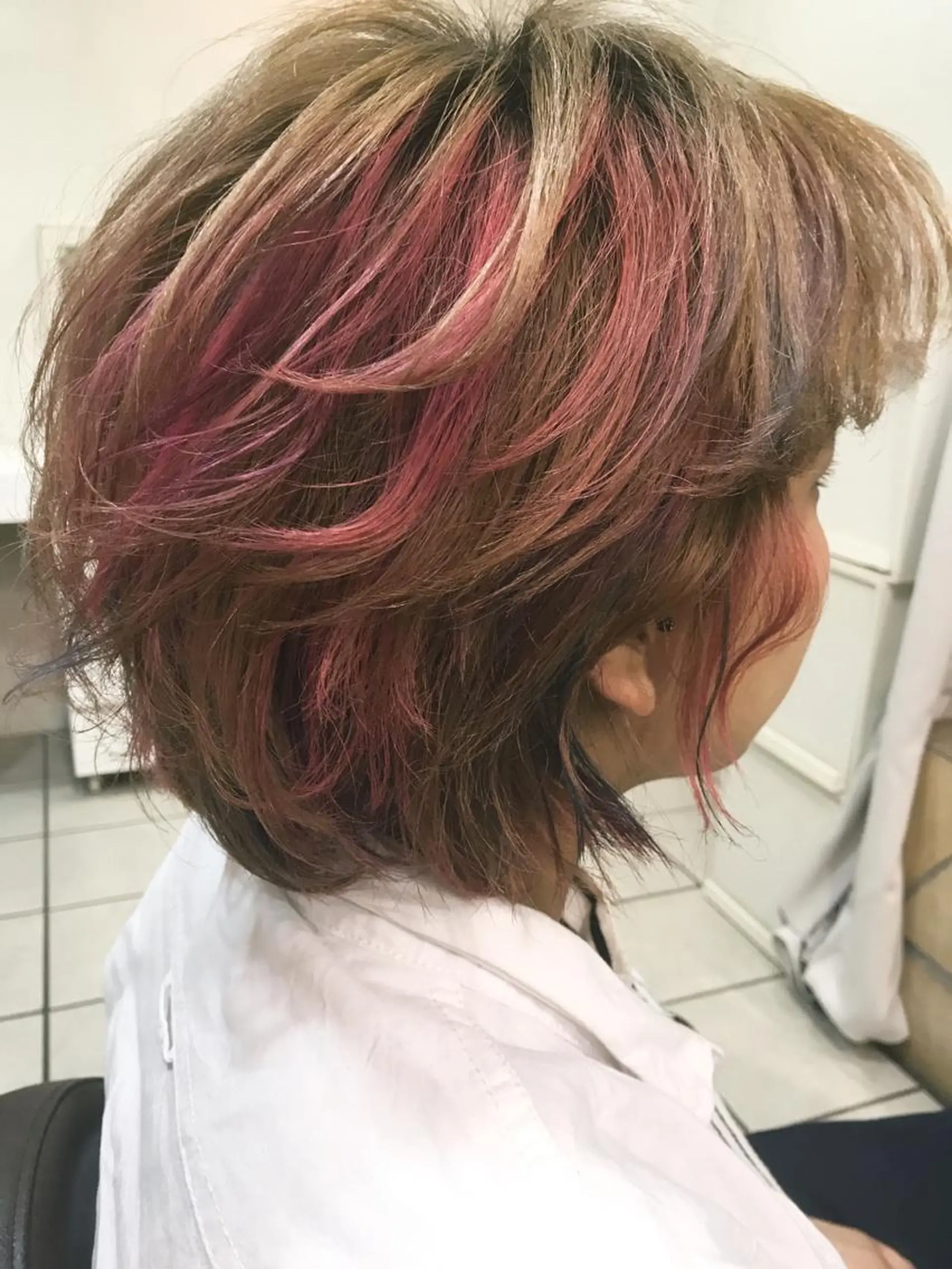 ショート カラー シールエクステ⭐️ オオミタクヤのヘアスタイル