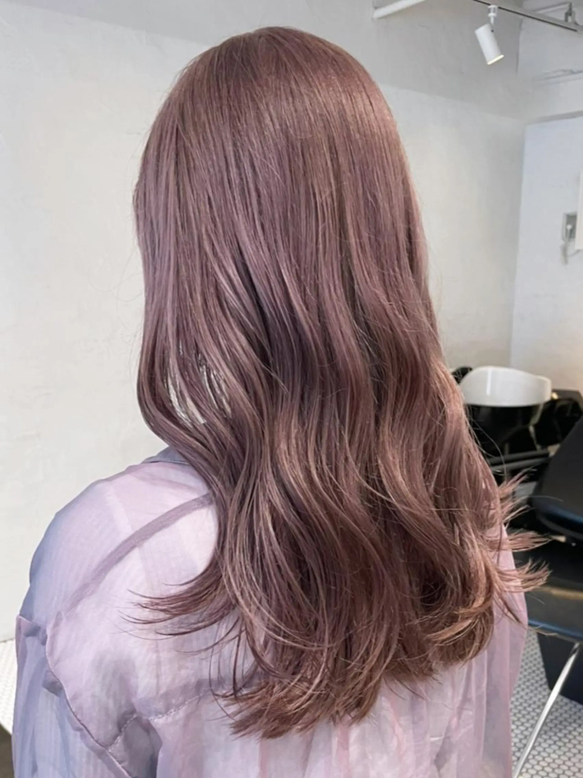 セミロング ヘアアレンジ パーマ カラー ピンクカラー カット ヘアカラー トリートメント ITbyALBUM 八王子店のヘアスタイル