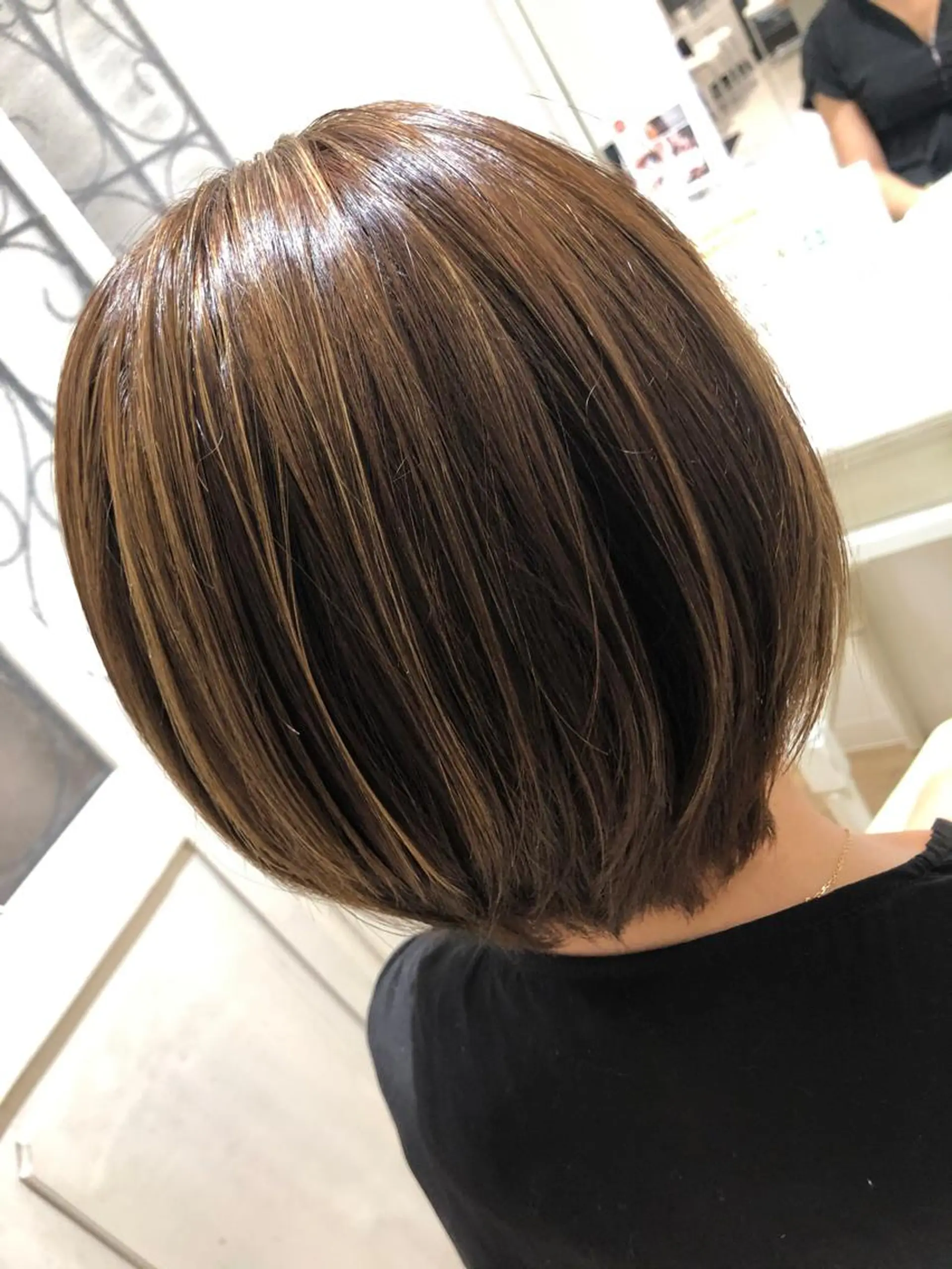 ショート -5歳大人ﾊｲﾗｲﾄ ✨津嘉山のヘアスタイル