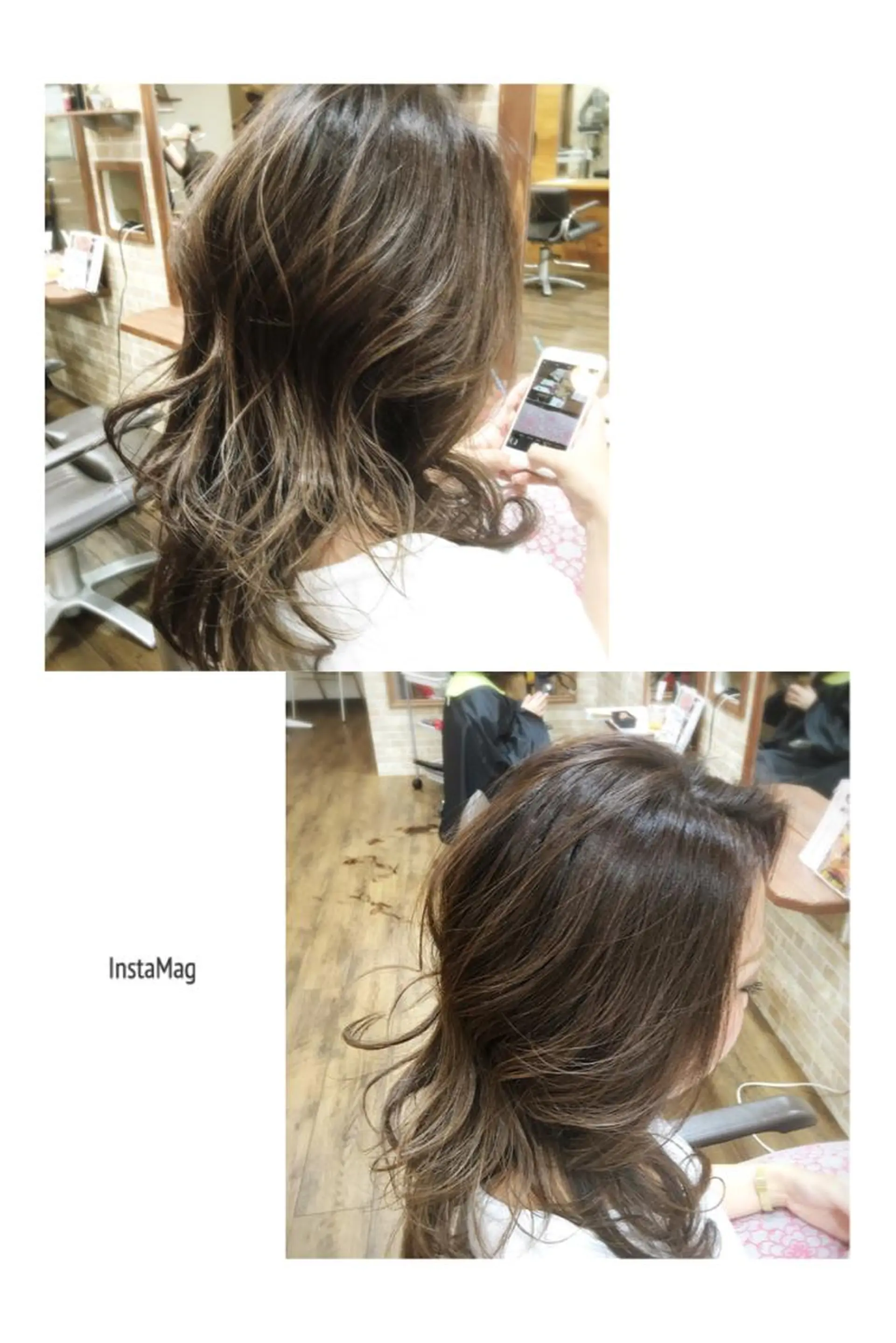 セミロング カラー 藤井 一輝のヘアスタイル