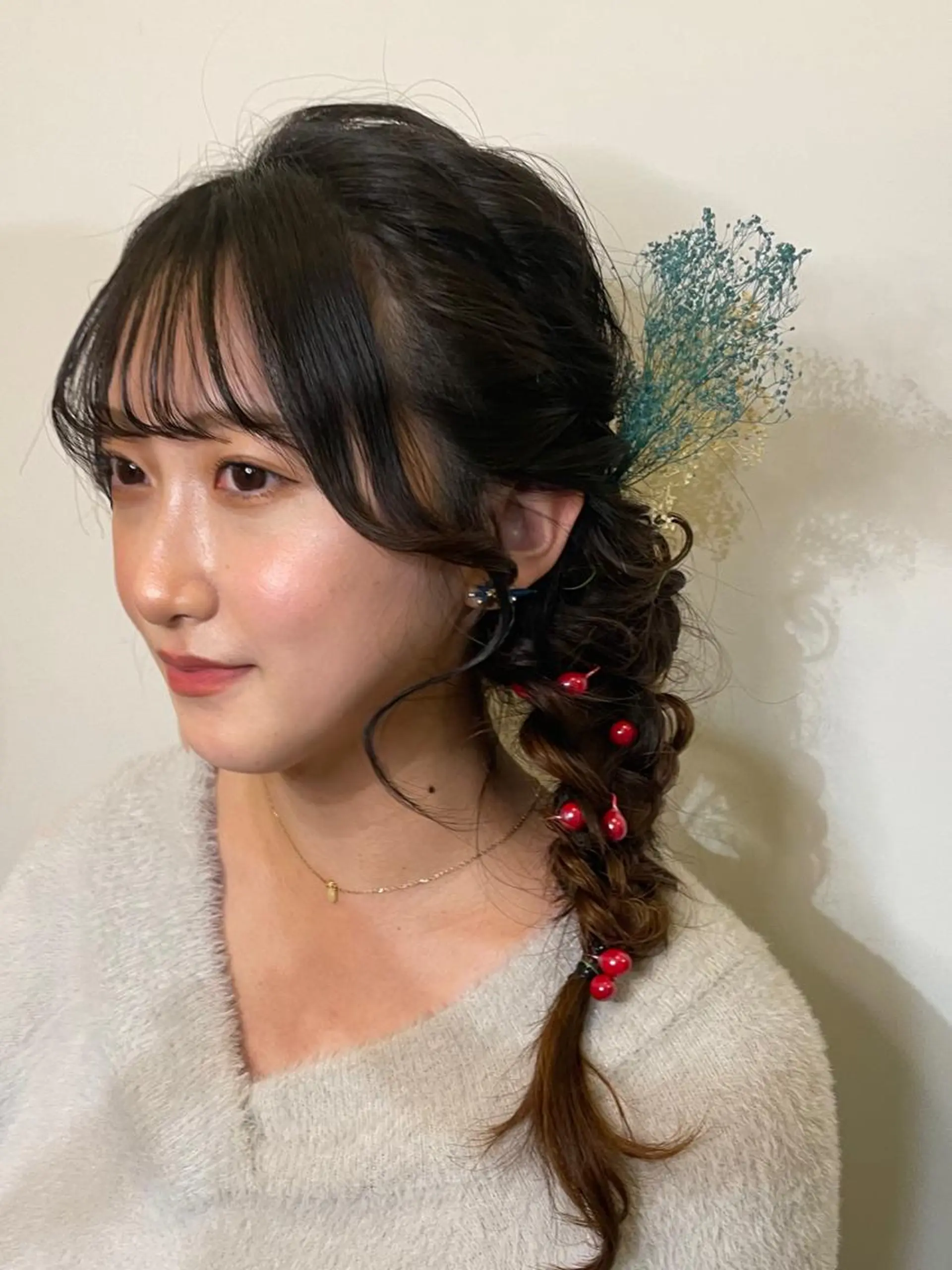 ロング ヘアアレンジ ヘアセット KURIA‪‪*⋆ஐ ブリーチ/韓国ヘアのヘアスタイル