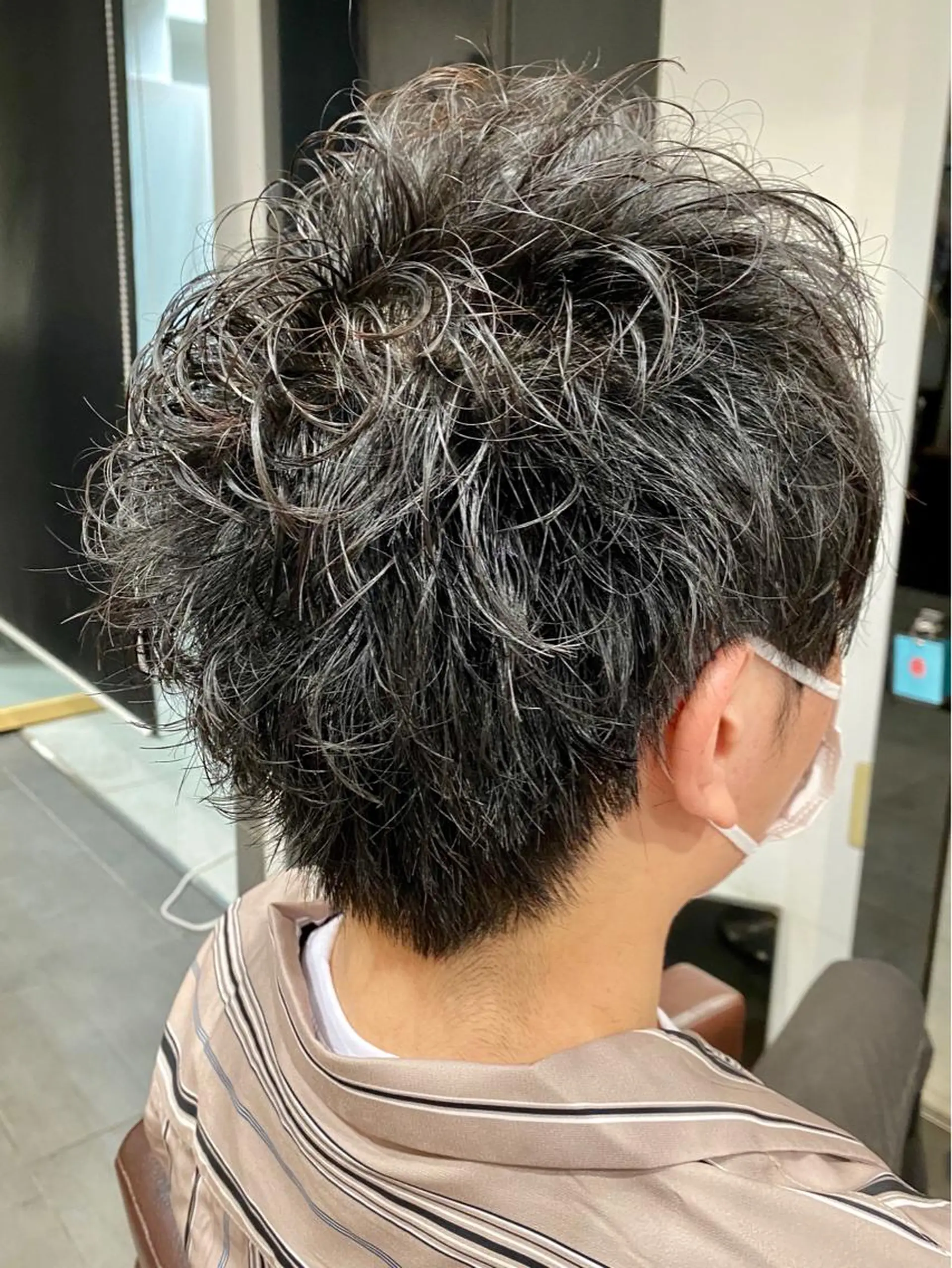 パーマ メンズ カット パーマ ⭕️メンズパーマ⭕️ 山口　裕太郎のヘアスタイル