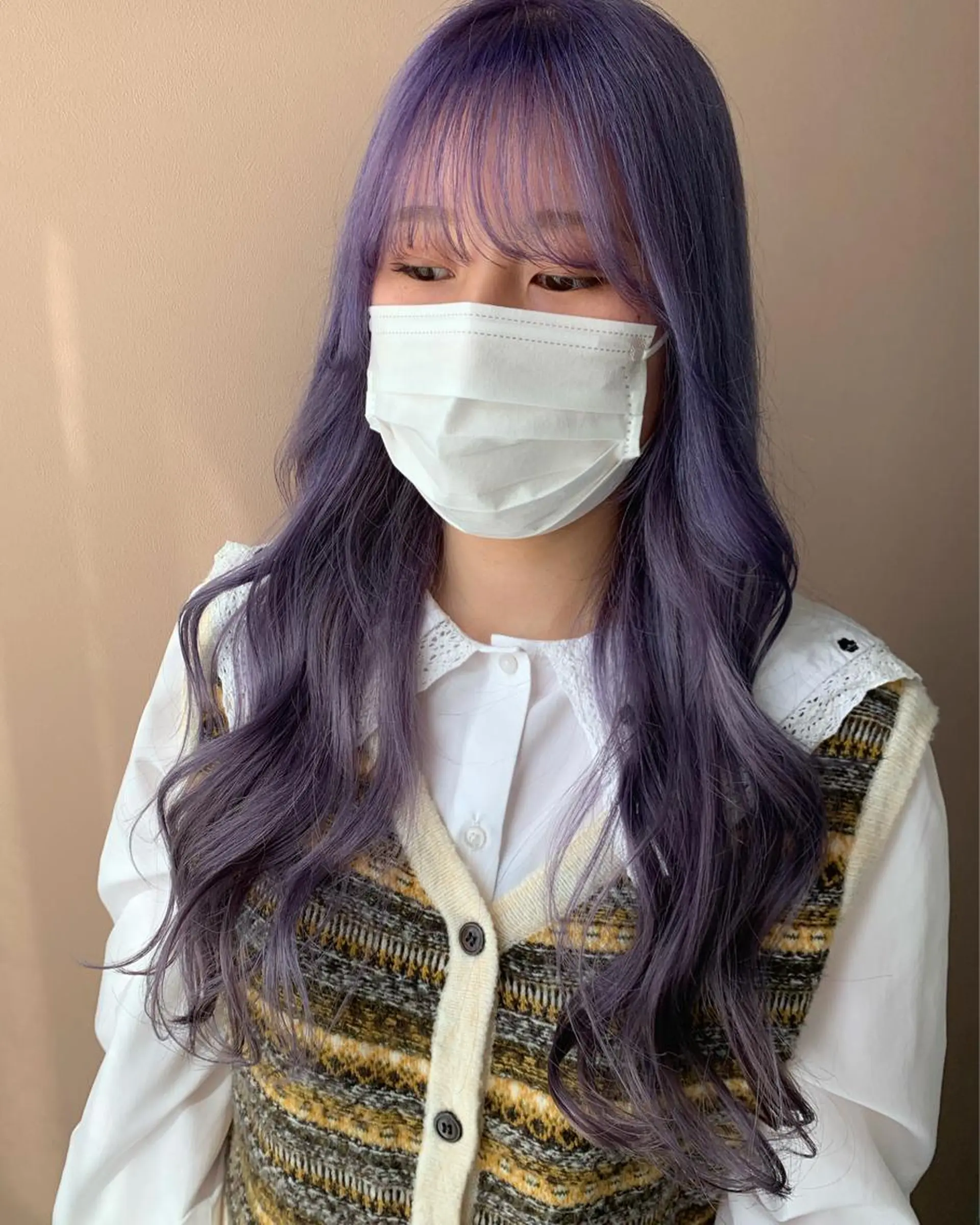 ロング カラー ブリーチ カット ヘアカラー トリートメント hub hair レイヤー/透明感のヘアスタイル