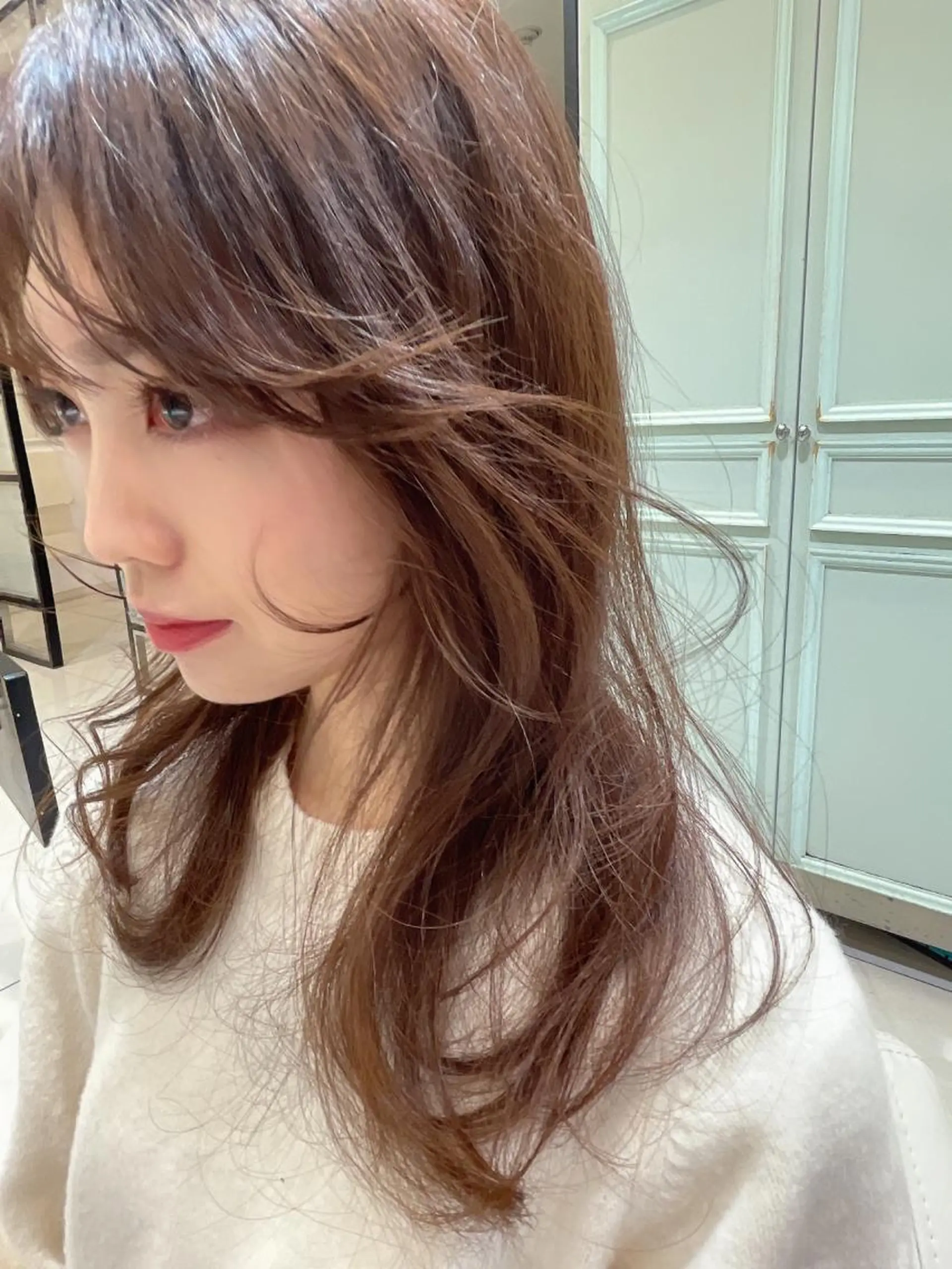 ロング カット ヘアカラー トリートメント 💗ブリーチなし 垢抜け💗徳井はやとのヘアスタイル